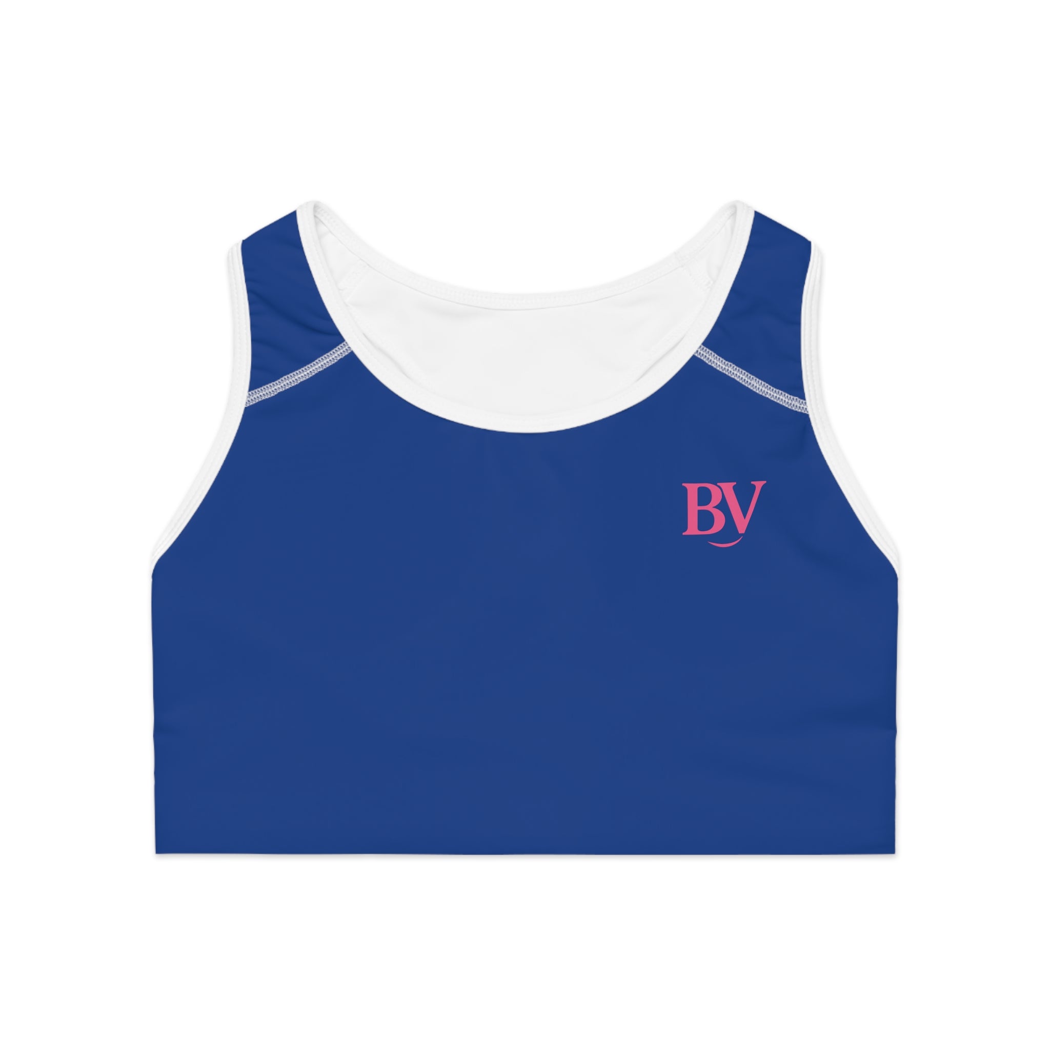 Bonita Vibes: BV Collection Stylish Blue Sports Bra for Active Women, Comfortable Workout Wear, Fitness Gift, Travel Ready, Adjustable Athletic Top