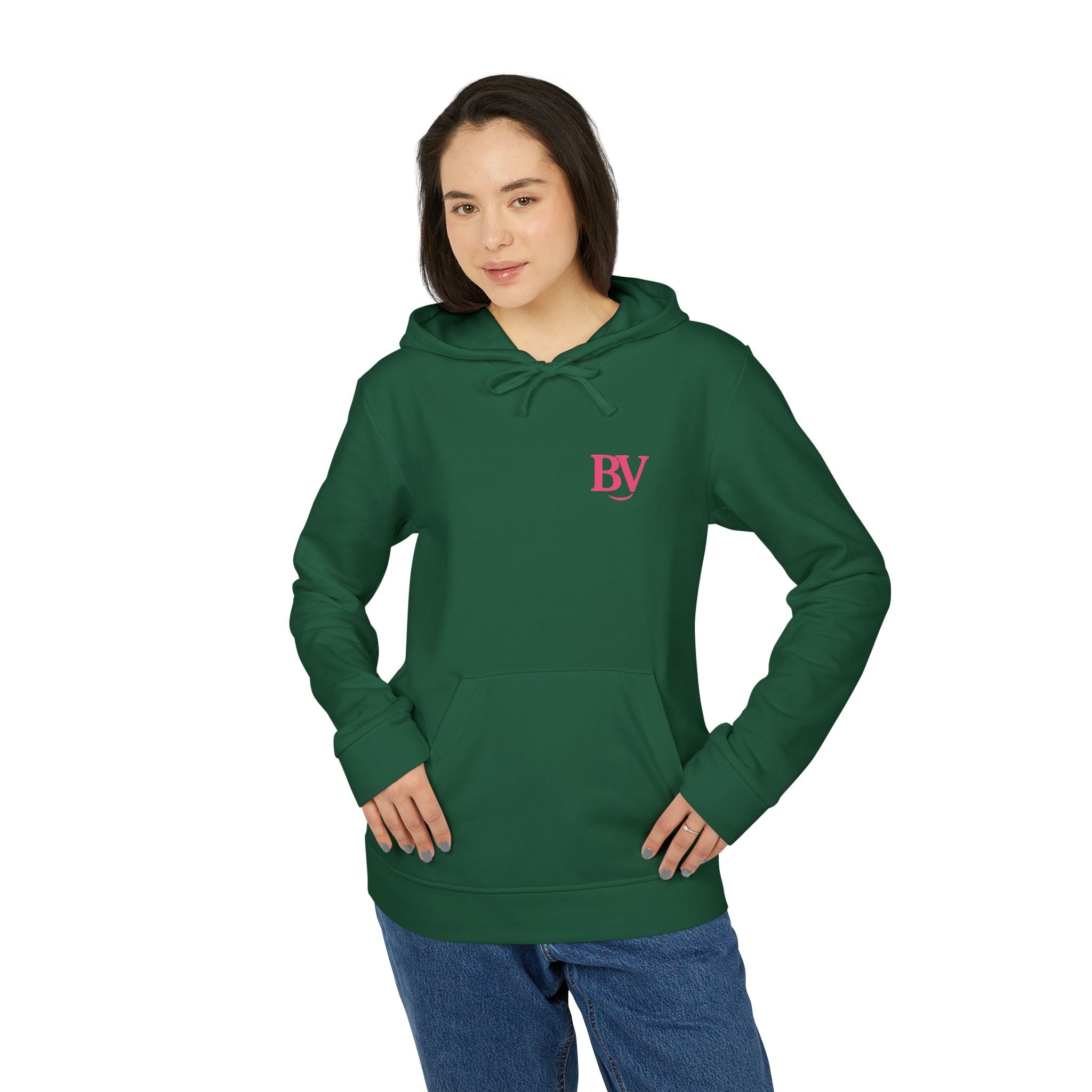 Bonita Vibes: BV Collection Fleece Hoodie with Stylish Logo, Casual Wear, Athleisure, Perfect for Fall and Winter
