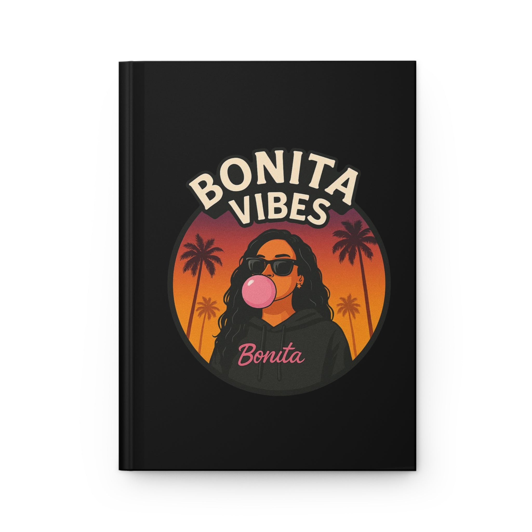 Bonita Vibes: Sunset Sway Black Hardcover Journal - Inspirational Writing Companion, Perfect for Note-Taking, Journaling, Gift for Her, Creative [...]