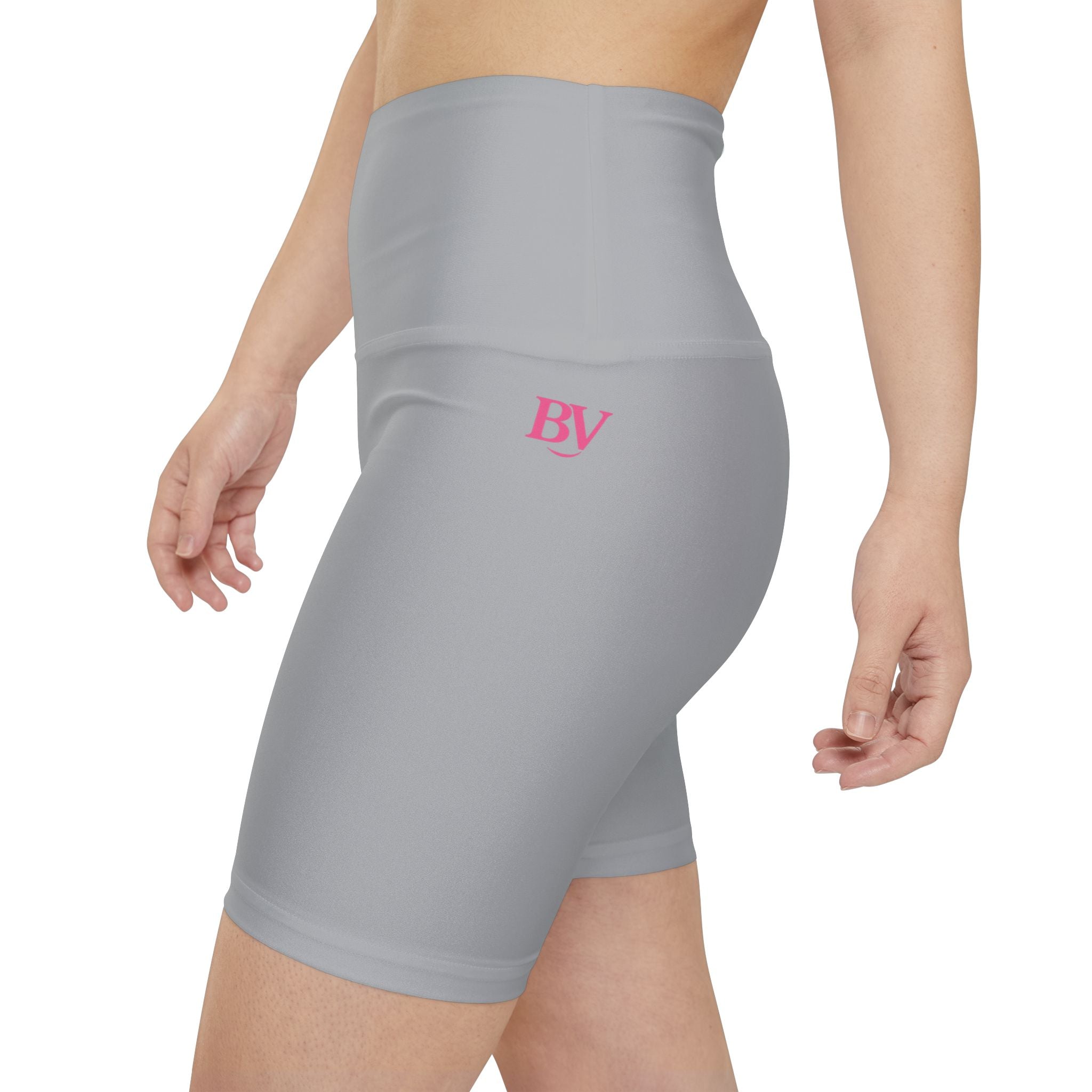 Bonita Vibes: BV Collection Women's Light Grey Workout Shorts | Comfortable Athletic Wear, Fitness Apparel, Gym Shorts, Summer Activewear, Casual Style