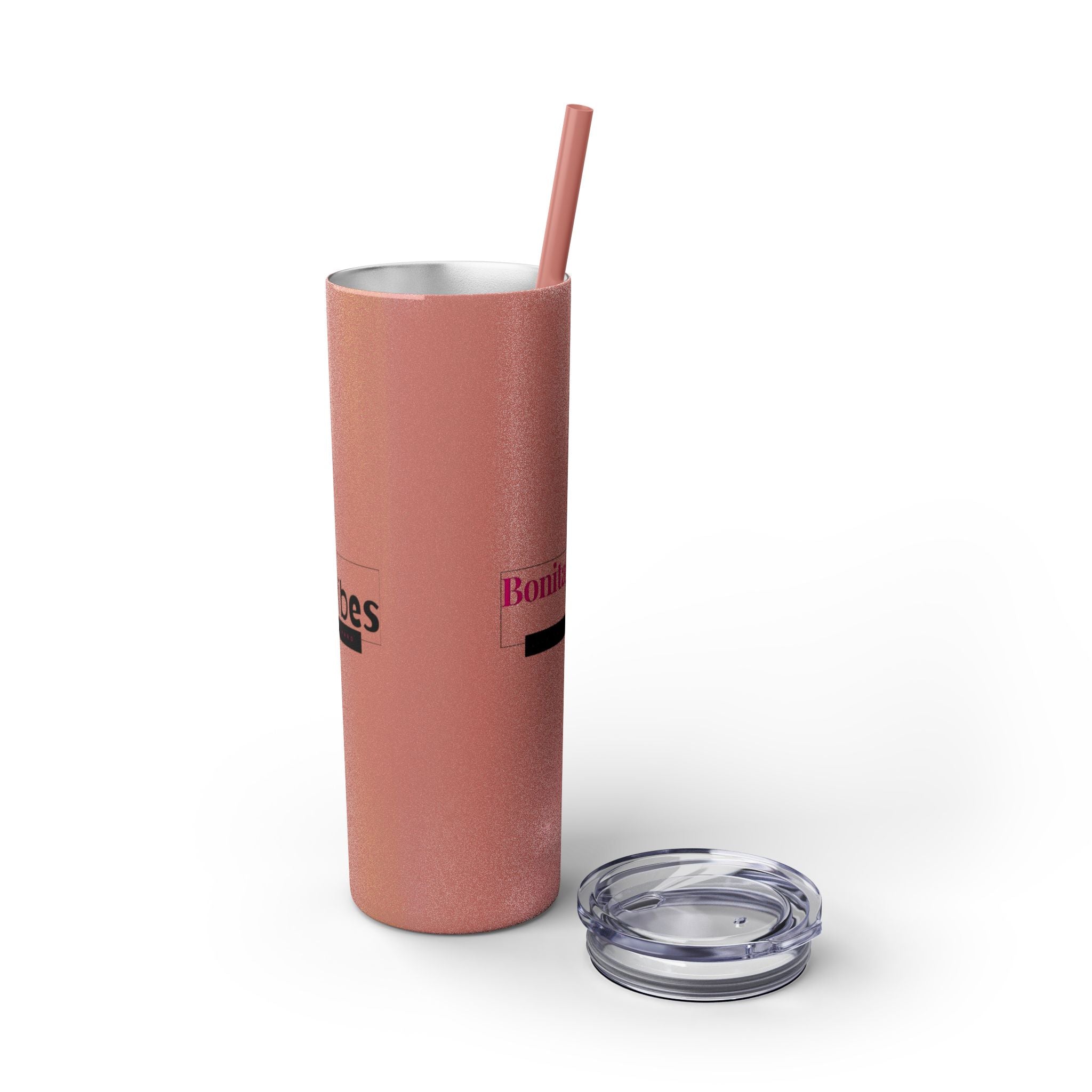 Bonita Vibes: VIBES UNLEASHED Stylish Skinny Tumbler, Perfect for Daily Hydration, Gifts, Home Office, Travel Mug, Summer Fun, Eco-Friendly Drinkware