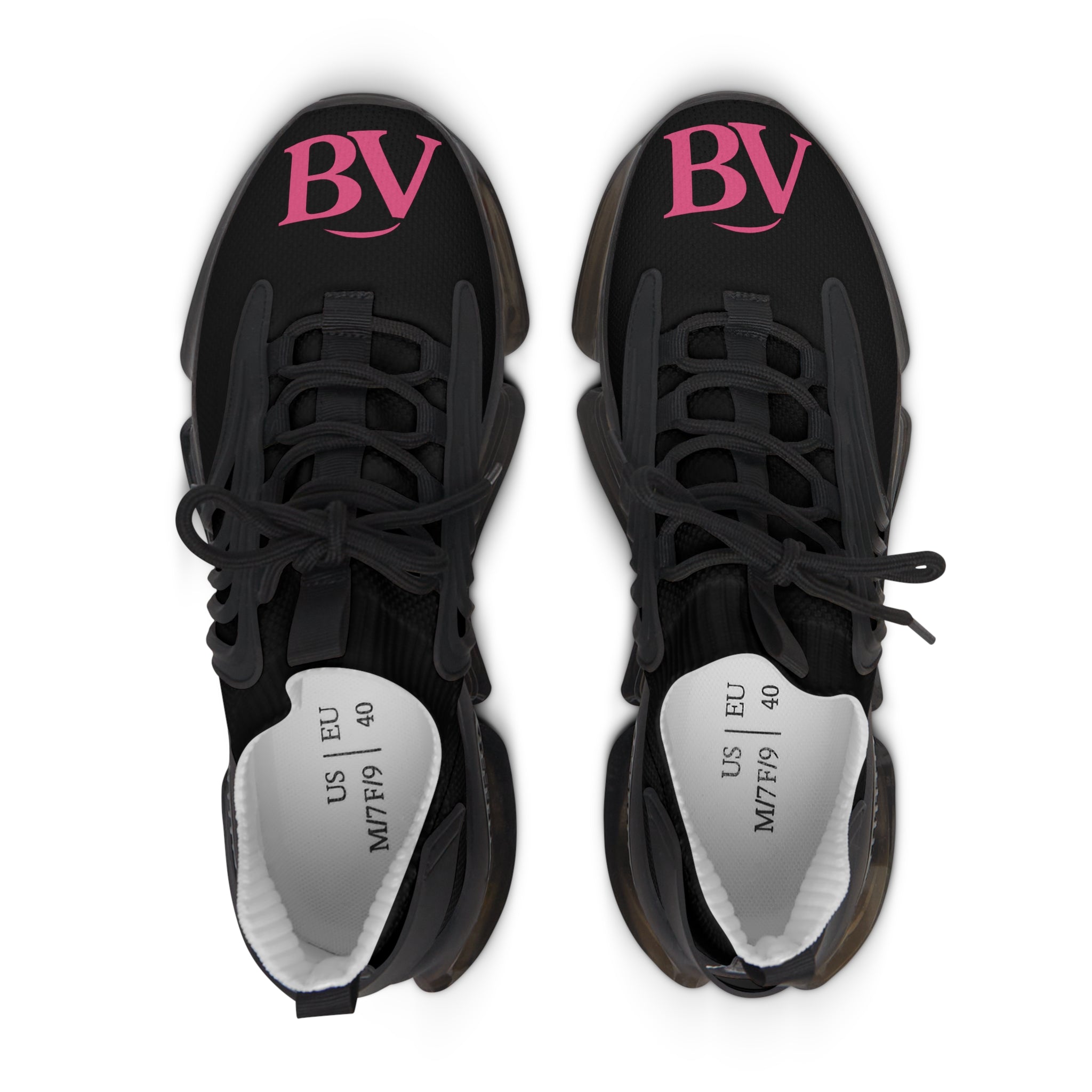 Bonita Vibes: BV Collection Trendy Women's Black Mesh Sneakers - Stylish Athletic Footwear for Everyday, Casual Outings, and Weekend Wear, Lightweight Comfort, BV Design