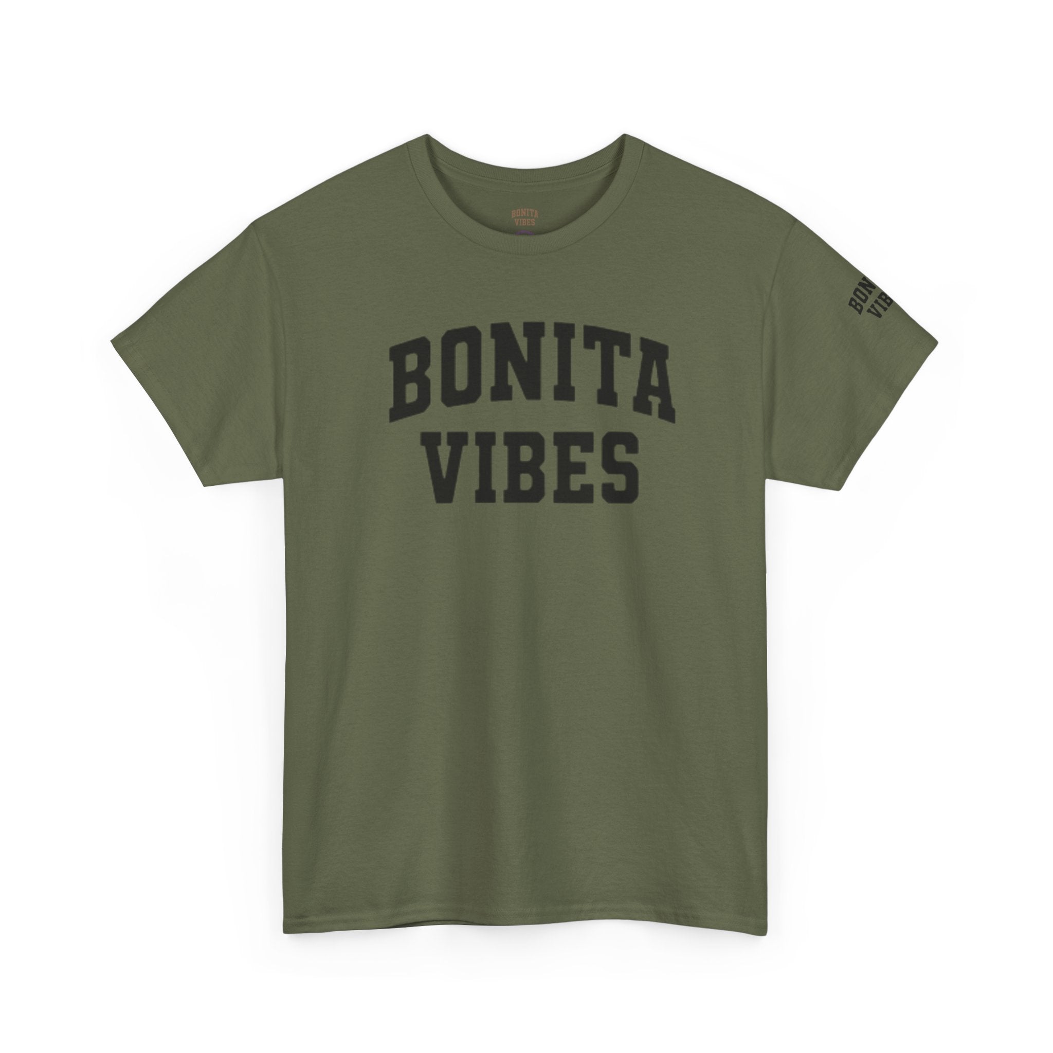 BONITA VIBES UNIVERSITY T-Shirt — Varsity style for Positive, Latina-Inspired Style