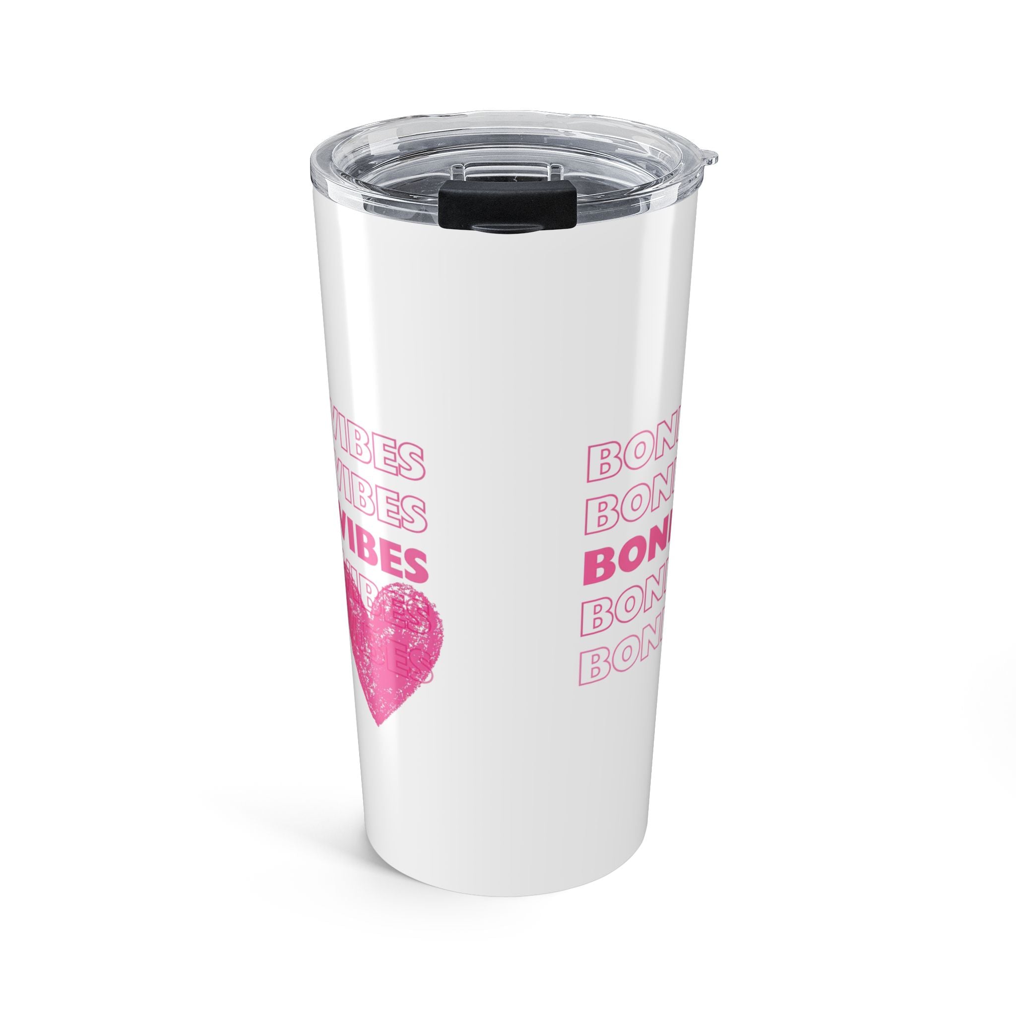 Bonita Vibes: SweetHearted Vibes White Tumbler 20oz