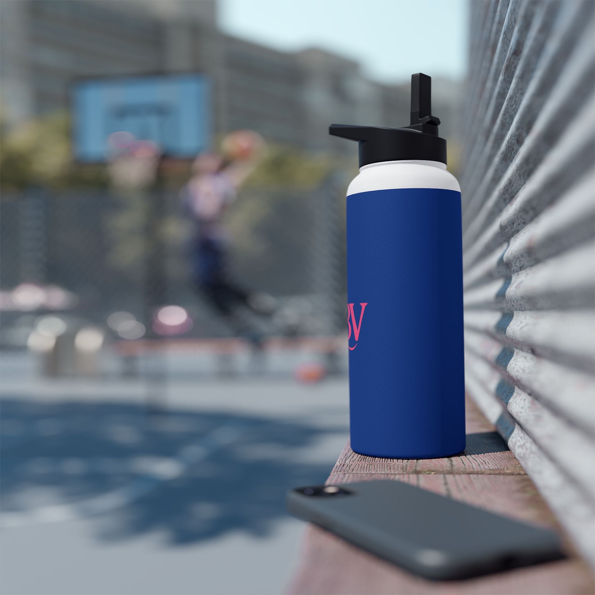 Bonita Vibes: BV Collection Stainless Steel Blue Water Bottle, Drinkware for Everyday Adventures, Fitness, Gifts, Eco-Friendly Product