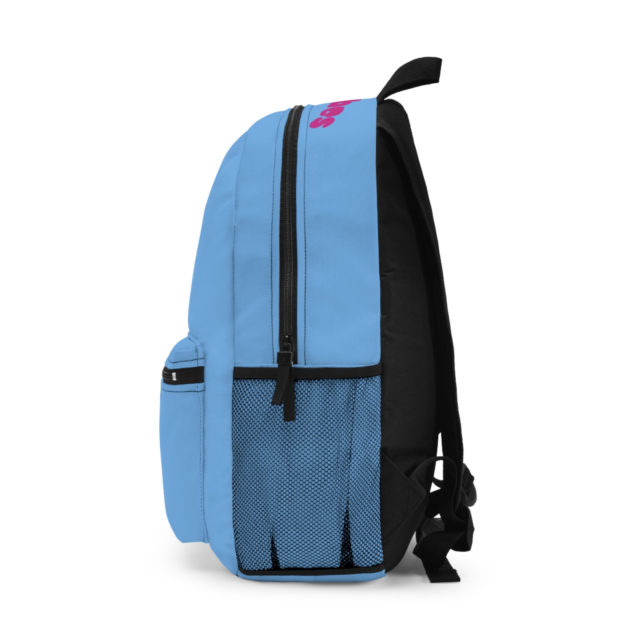Bonita Vibes: Sunset Sway Pink Vibes Light Blue Backpack