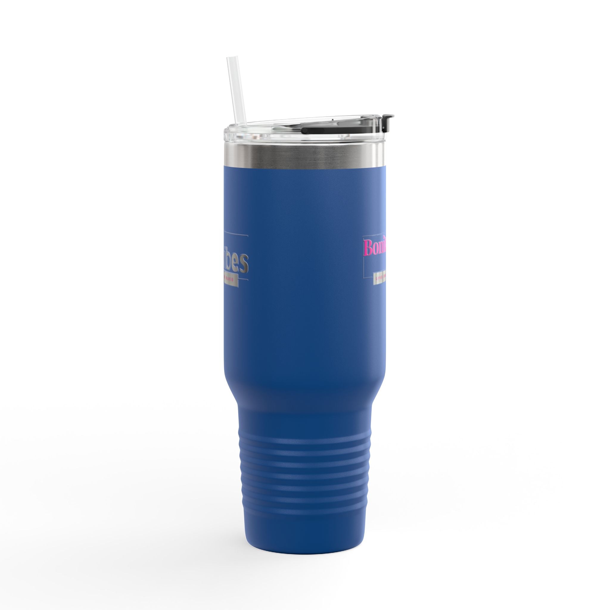 Bonita Vibes: VIBES UNLEASHED Stylish Travel Mug, 40oz - Perfect for Coffee Lovers, Gift for Her, Summer Picnics, On-the-Go Hydration, Personalized Travel Cup