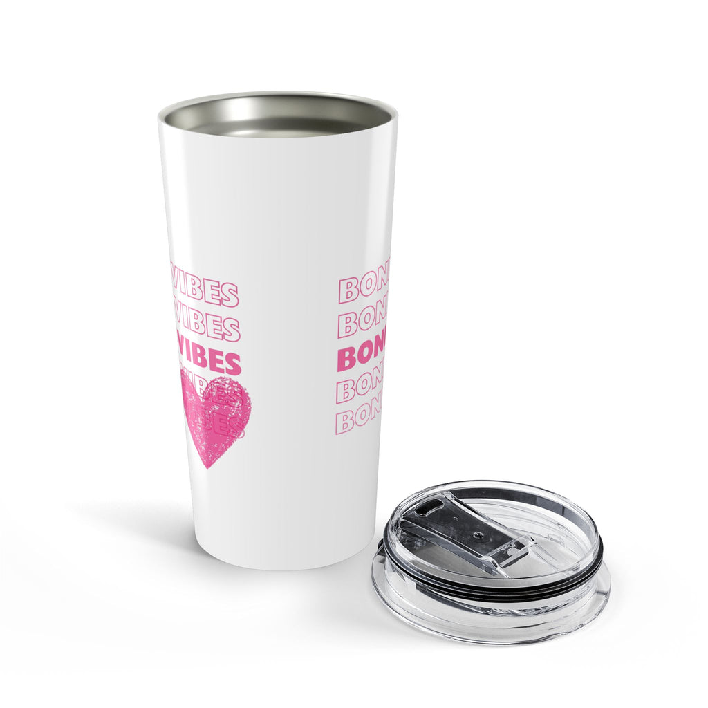 Bonita Vibes: SweetHearted Vibes White Tumbler 20oz