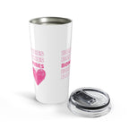 SweetHearted Vibes White Tumbler 20oz
