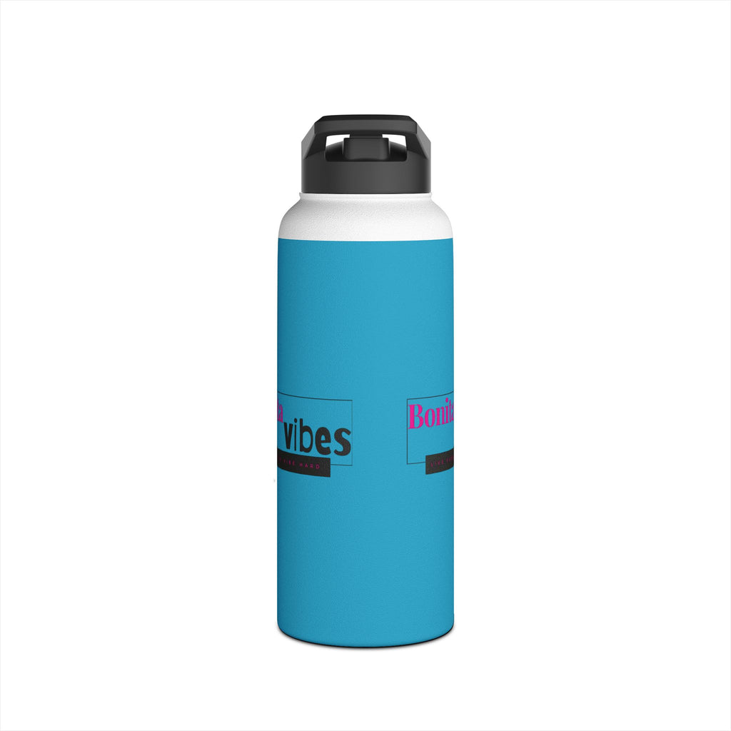 Bonita Vibes: VIBES UNLEASHED Stainless Steel Turquoise Water Bottle - Motivational Drink Container for Fitness, Travel, and Gifting, Eco-Friendly Hydration Vessel, [...]