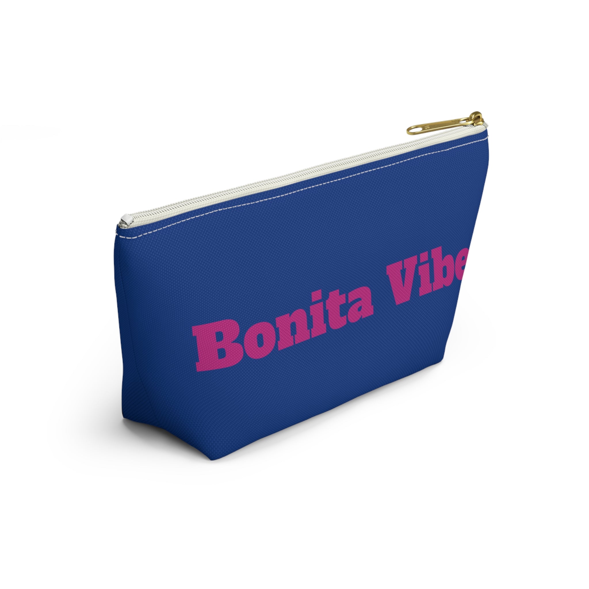 Bonita Vibes Blue Accessory Pouch | Stylish Makeup Bag, Travel Pouch, Trendy Organizer, Fun Gift, Summer Essentials