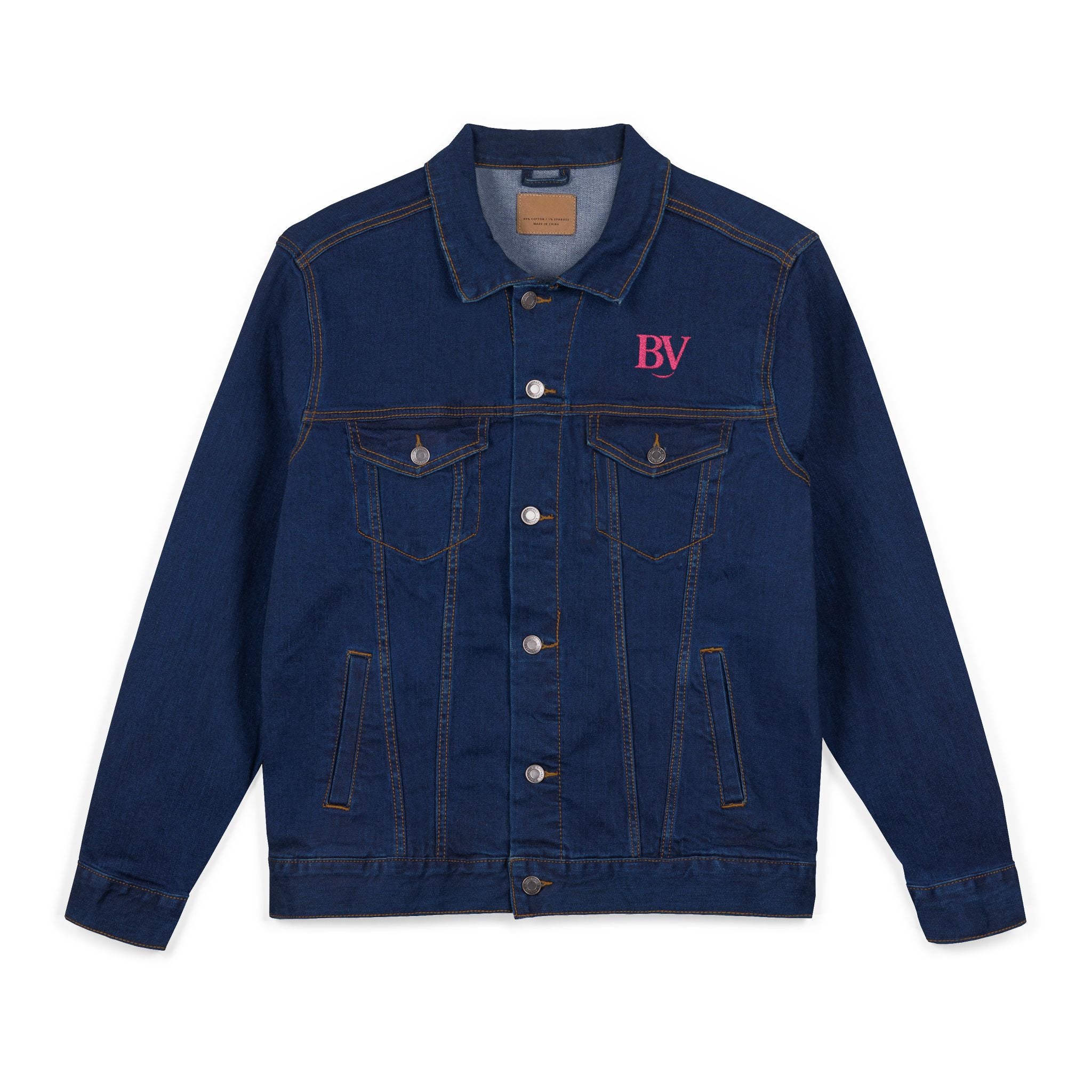 Bonita Vibes: BV Collection Fashion Style Denim Jacket, Unique Gift for Her, Casual Wear, Street Style, Perfect for Fall and Spring