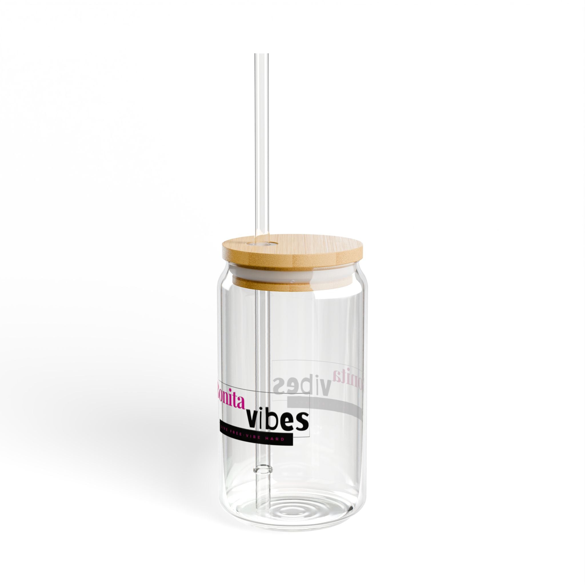 Bonita Vibes: VIBES UNLEASHED Sipper Glass, 16oz - Perfect for Relaxing at Home, Outdoor Gatherings, and Summer Parties, Eco-Friendly Drinkware, Unique [...]