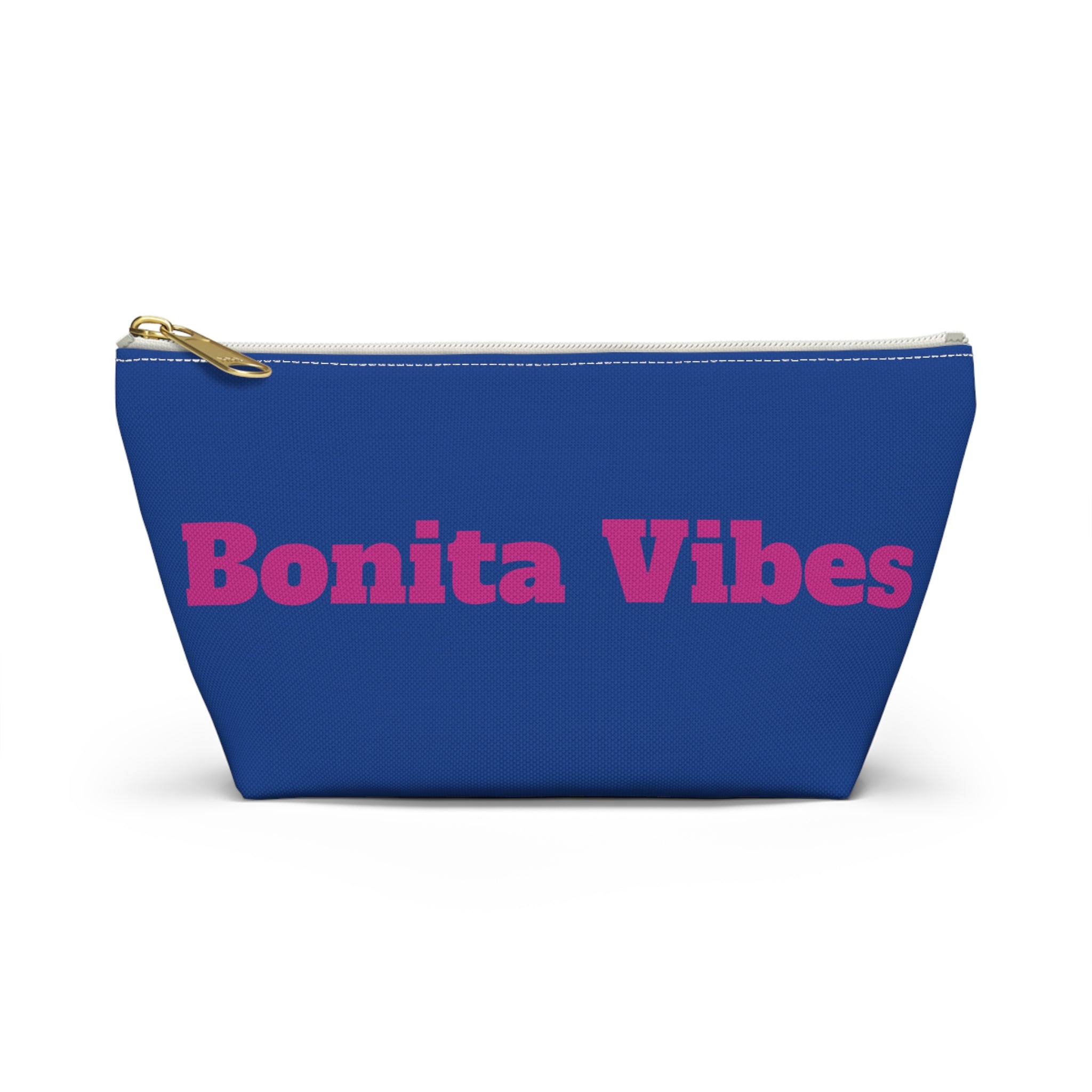 Bonita Vibes Blue Accessory Pouch | Stylish Makeup Bag, Travel Pouch, Trendy Organizer, Fun Gift, Summer Essentials