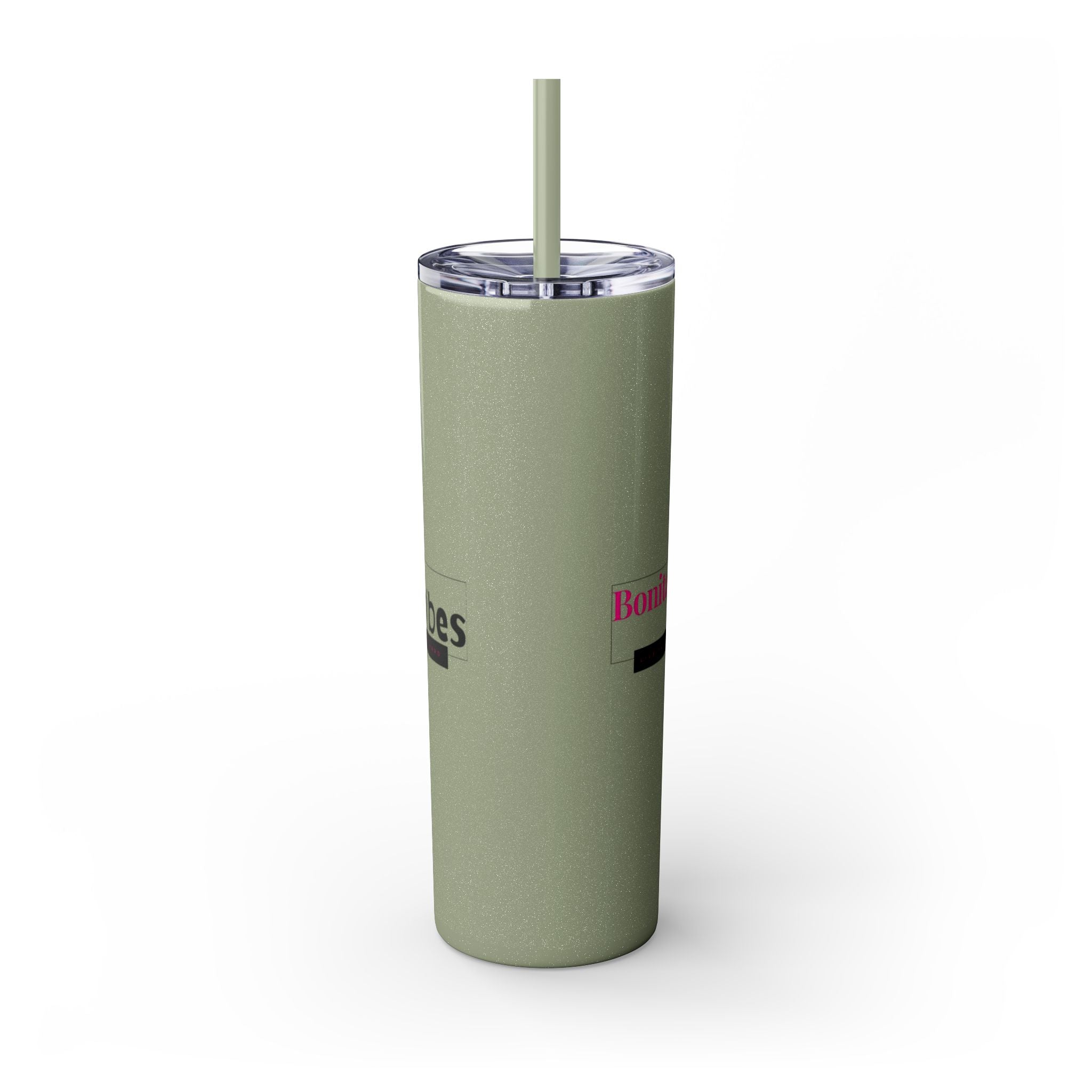 Bonita Vibes: VIBES UNLEASHED Stylish Skinny Tumbler, Perfect for Daily Hydration, Gifts, Home Office, Travel Mug, Summer Fun, Eco-Friendly Drinkware
