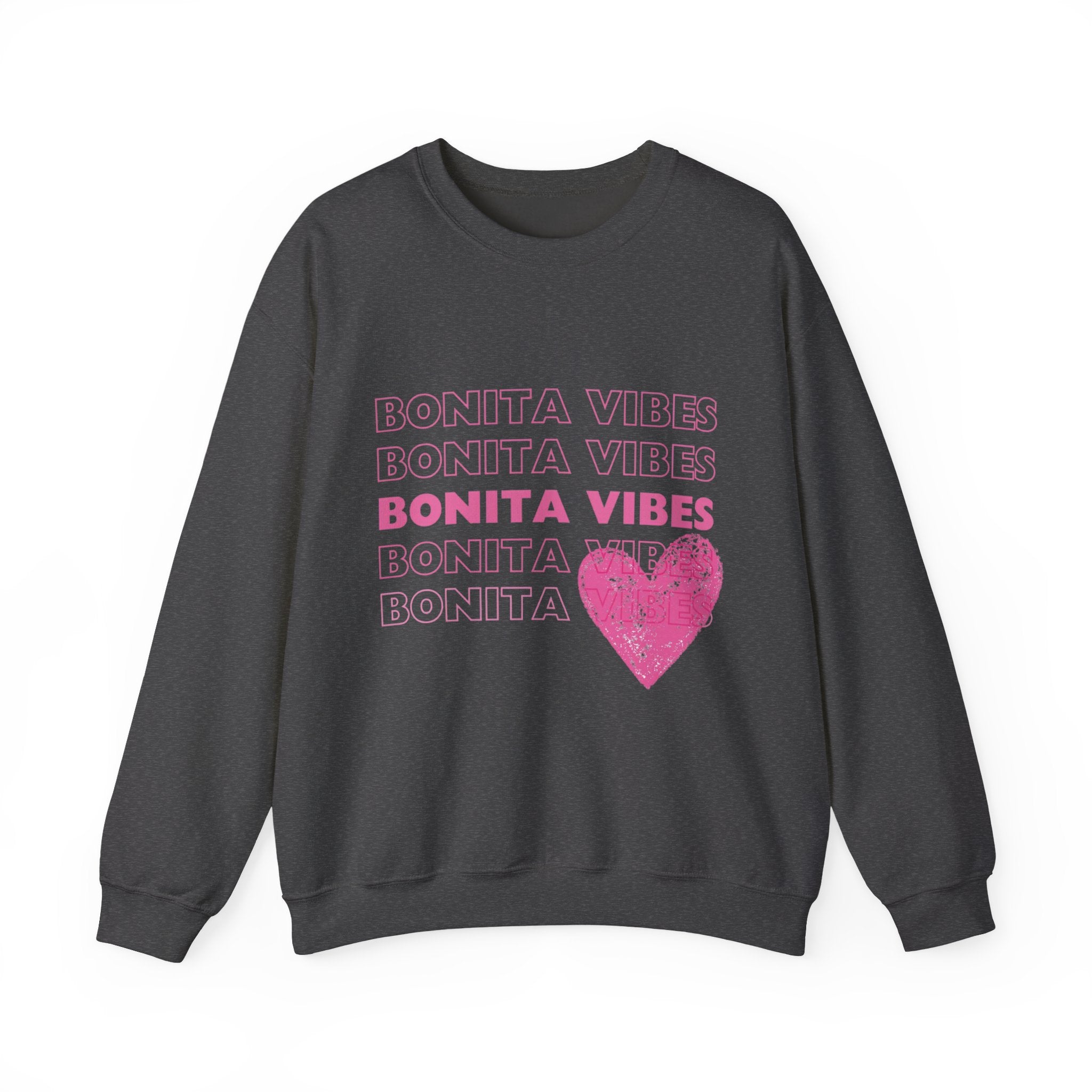 Bonita Vibes: SweetHearted Vibes Lightweight Crewneck Sweatshirt