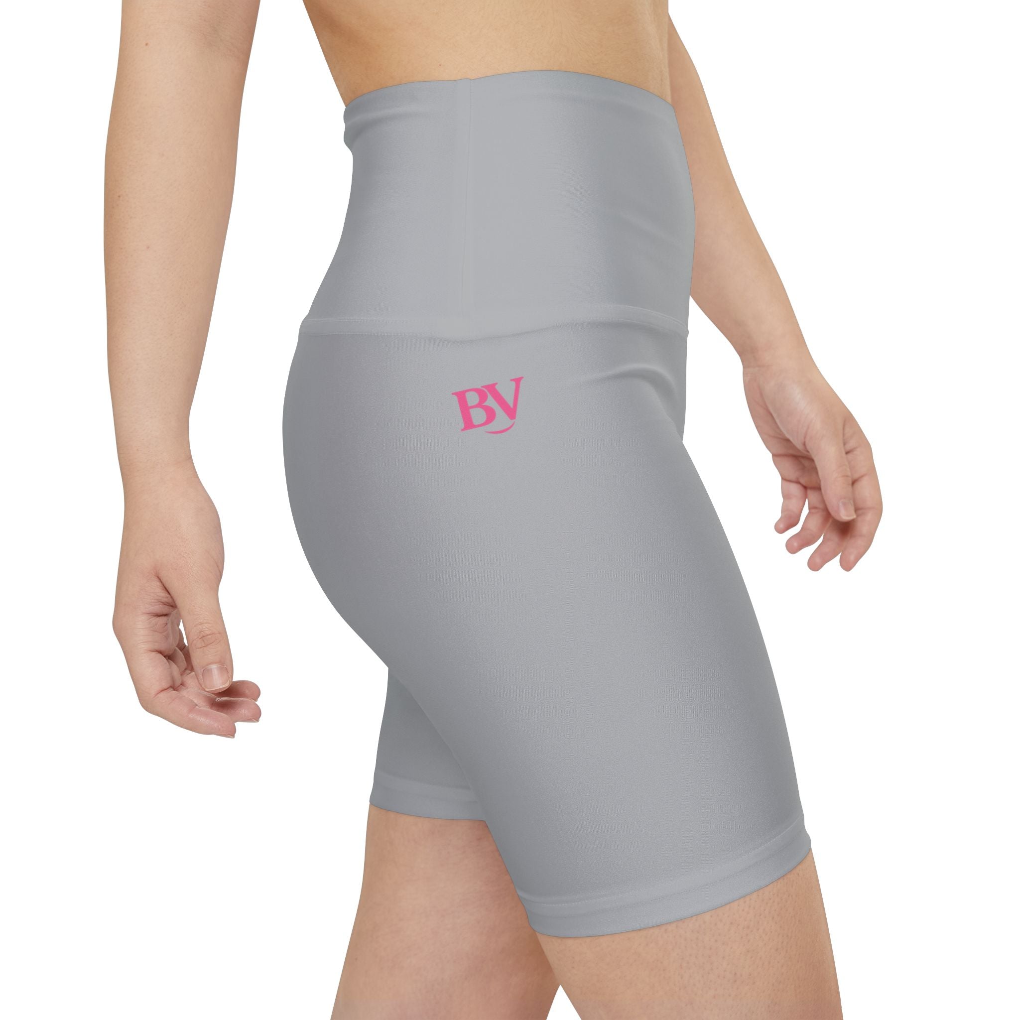 Bonita Vibes: BV Collection Women's Light Grey Workout Shorts | Comfortable Athletic Wear, Fitness Apparel, Gym Shorts, Summer Activewear, Casual Style