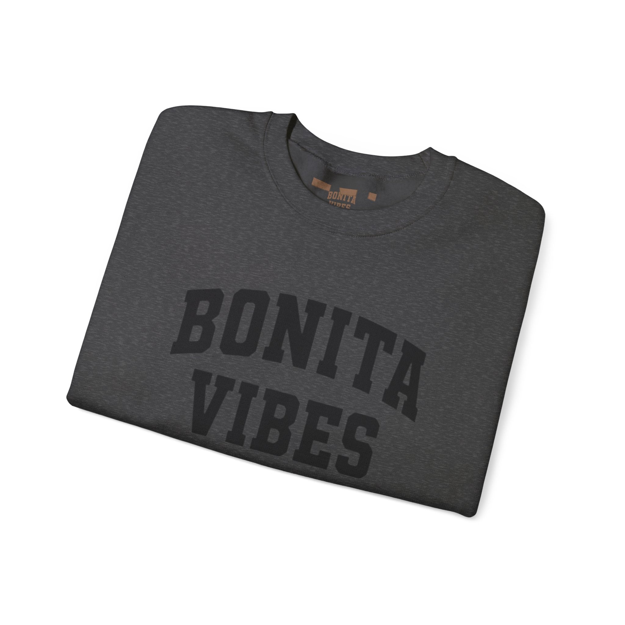 Bonita Vibes University Crewneck Sweatshirt — Cozy Latina-Inspired Graphic Pullover