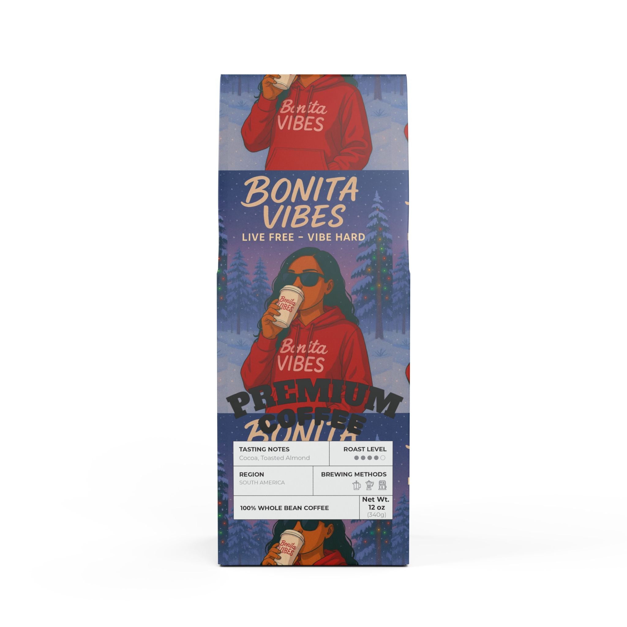 Bonita Vibes Premium Coffee Blend (Medium-Dark Roast)