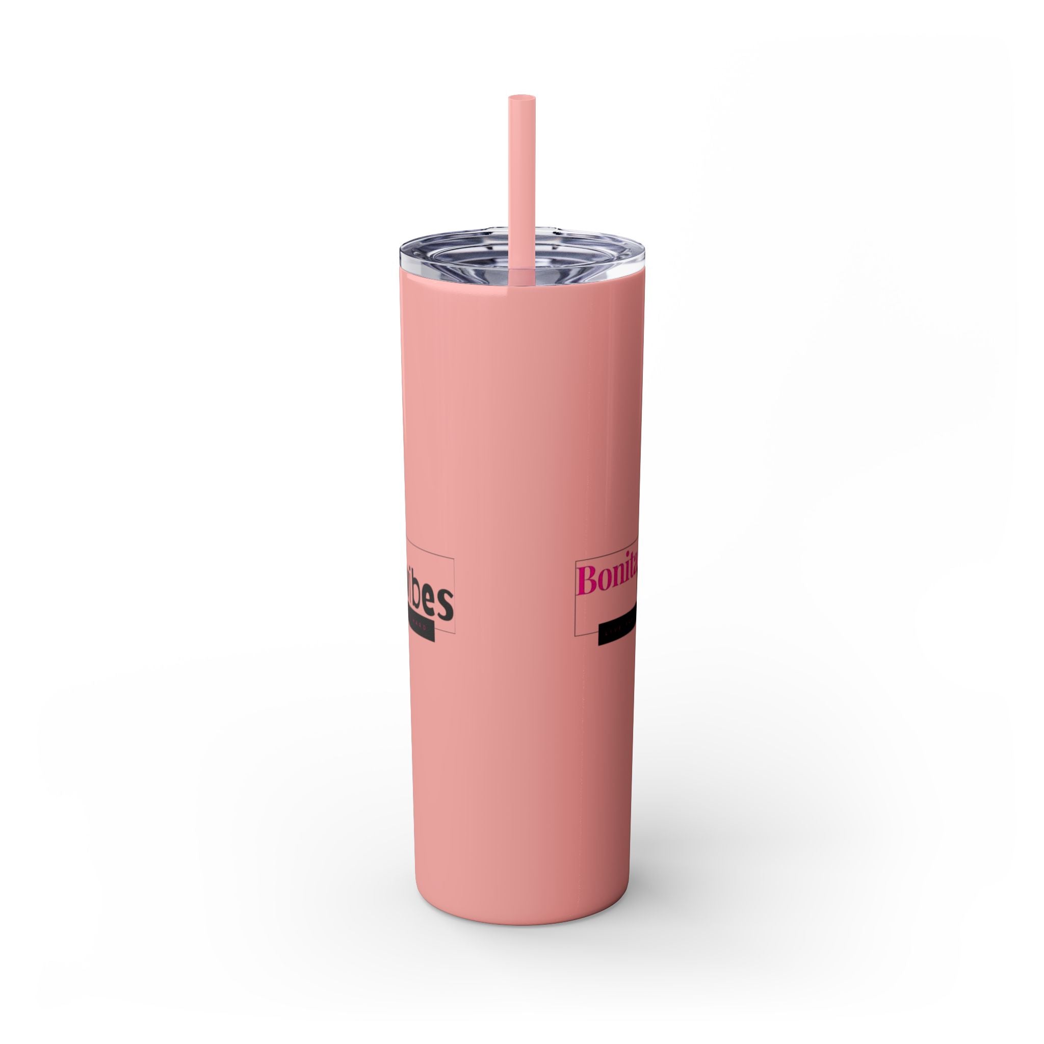 Bonita Vibes: VIBES UNLEASHED Stylish Skinny Tumbler, Perfect for Daily Hydration, Gifts, Home Office, Travel Mug, Summer Fun, Eco-Friendly Drinkware