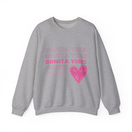 Bonita Vibes: SweetHearted Vibes Lightweight Crewneck Sweatshirt
