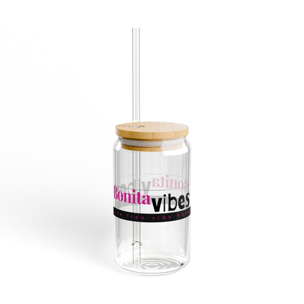 Bonita Vibes: VIBES UNLEASHED Sipper Glass, 16oz - Perfect for Relaxing at Home, Outdoor Gatherings, and Summer Parties, Eco-Friendly Drinkware, Unique [...]