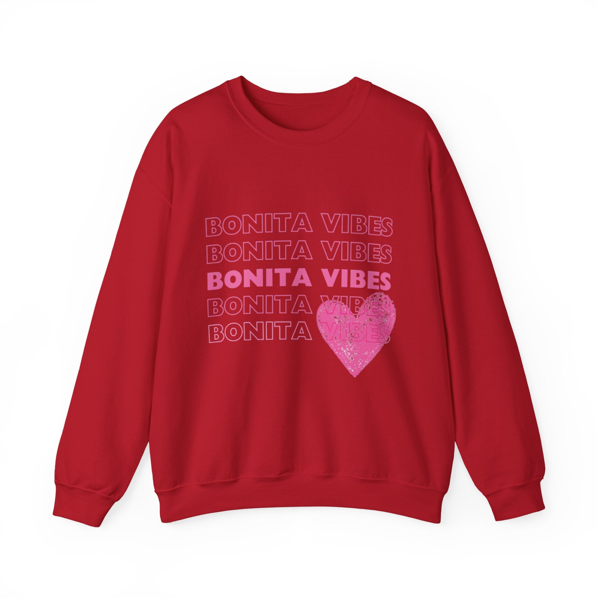 Bonita Vibes: SweetHearted Vibes Lightweight Crewneck Sweatshirt