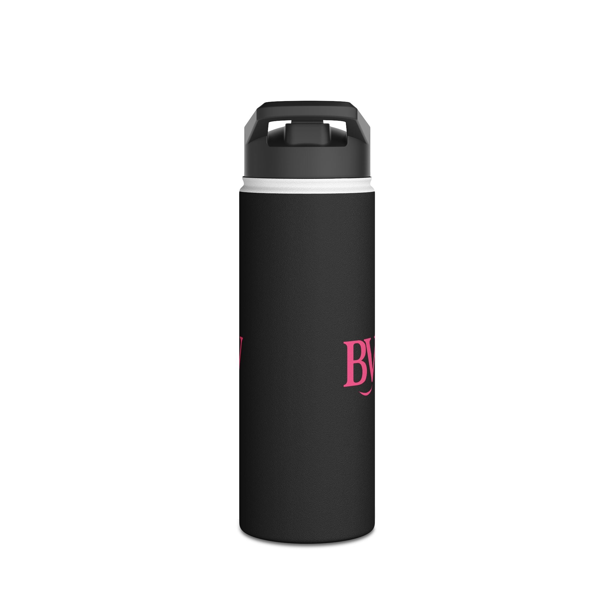 Bonita Vibes: BV Collection Stainless Steel Black Water Bottle, Drinkware for Everyday Adventures, Fitness, Gifts, Eco-Friendly Product