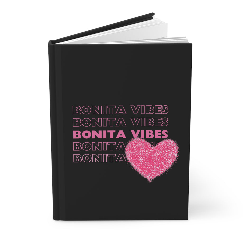 Bonita Vibes: SweetHearted Vibes Black Hardcover Journal - Inspirational Writing Companion, Perfect for Note-Taking, Journaling, Gift for Her, Creative [...]