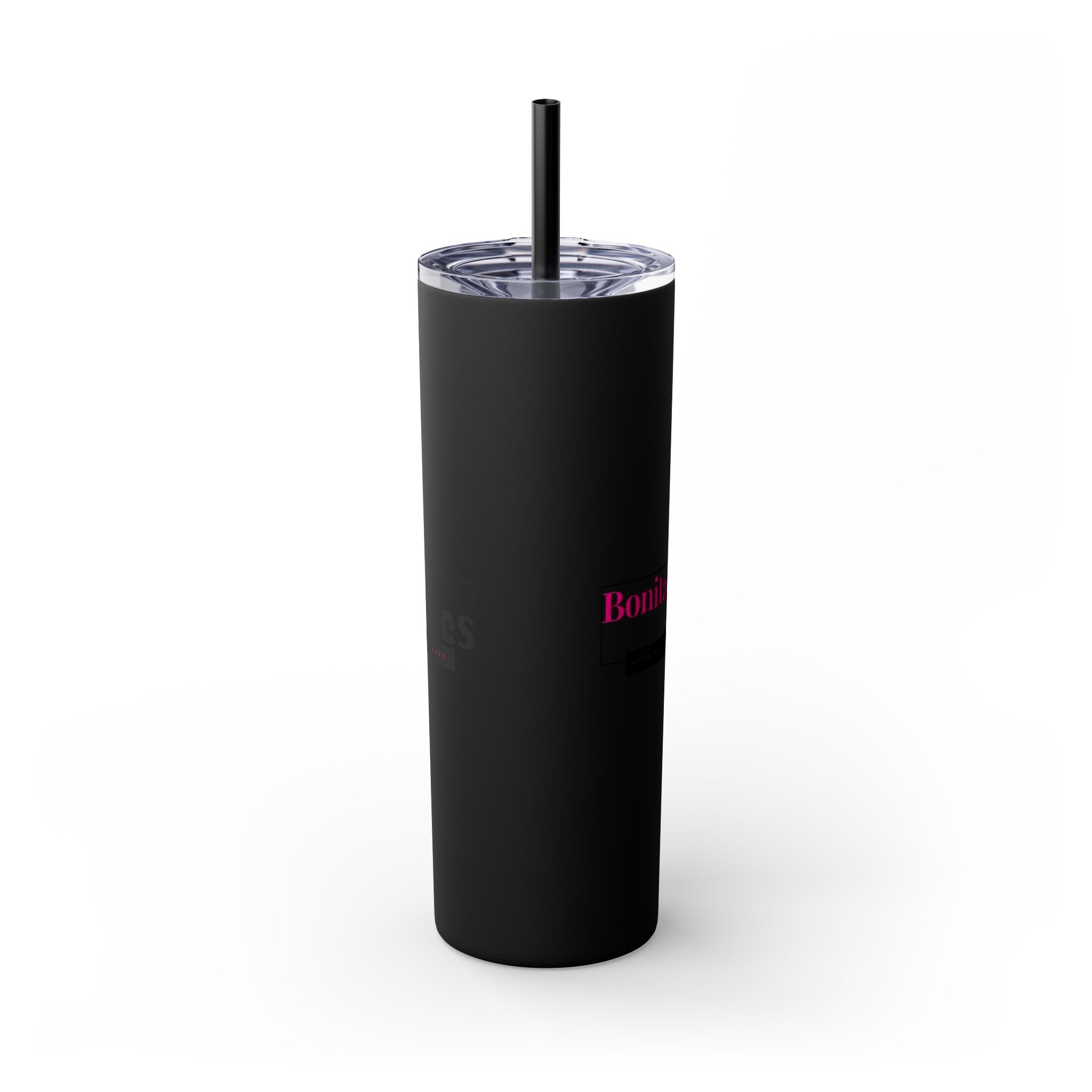 Bonita Vibes: VIBES UNLEASHED Stylish Skinny Tumbler, Perfect for Daily Hydration, Gifts, Home Office, Travel Mug, Summer Fun, Eco-Friendly Drinkware