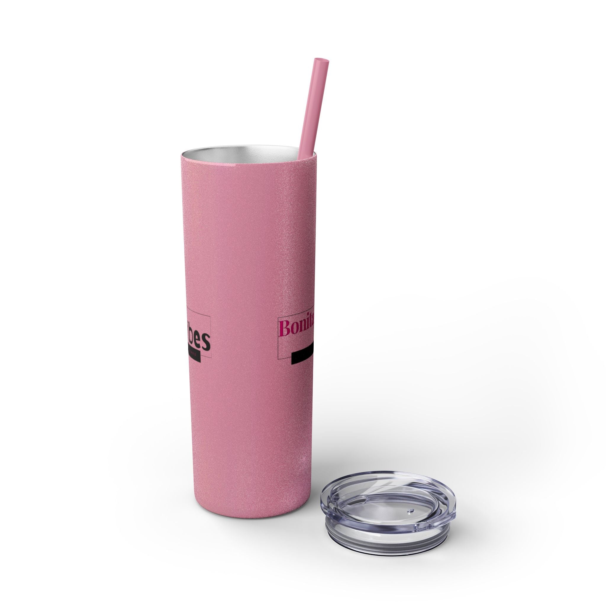 Bonita Vibes: VIBES UNLEASHED Stylish Skinny Tumbler, Perfect for Daily Hydration, Gifts, Home Office, Travel Mug, Summer Fun, Eco-Friendly Drinkware