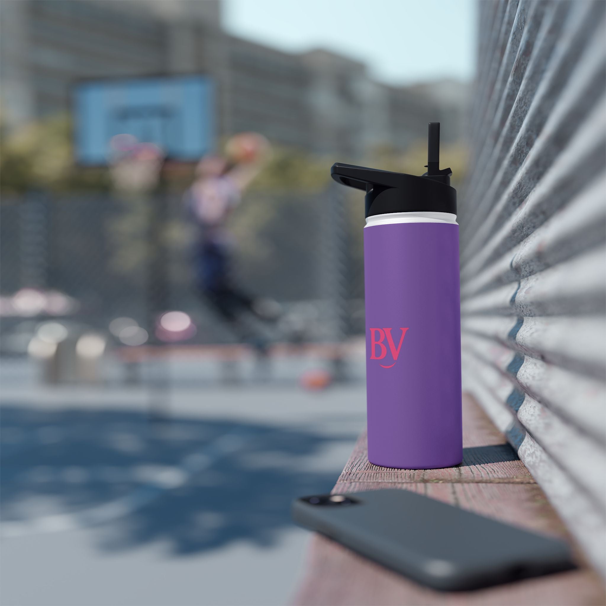 Bonita Vibes: BV Collection Stainless Steel Purple Water Bottle, Drinkware for Everyday Adventures, Fitness, Gifts, Eco-Friendly Product
