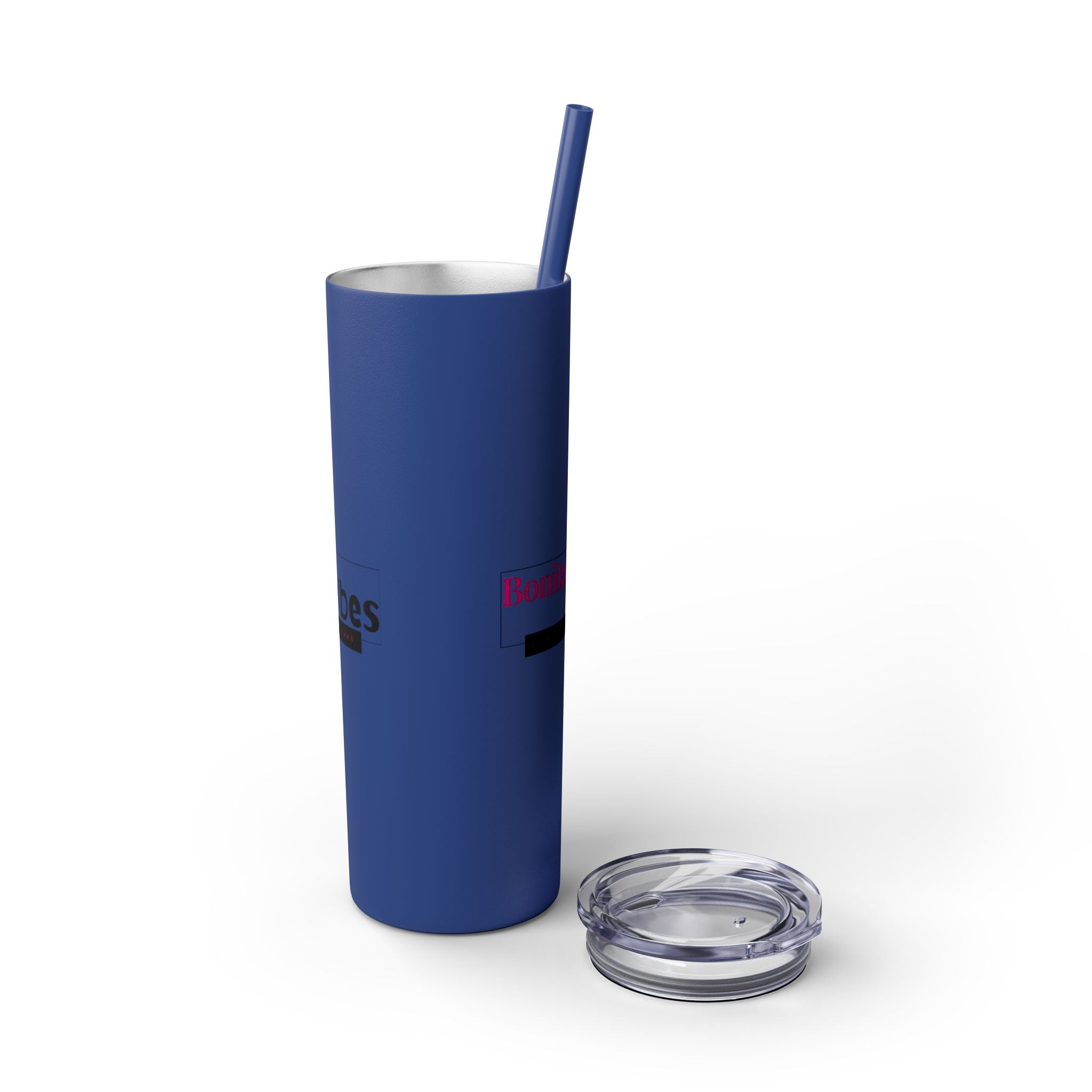 Bonita Vibes: VIBES UNLEASHED Stylish Skinny Tumbler, Perfect for Daily Hydration, Gifts, Home Office, Travel Mug, Summer Fun, Eco-Friendly Drinkware