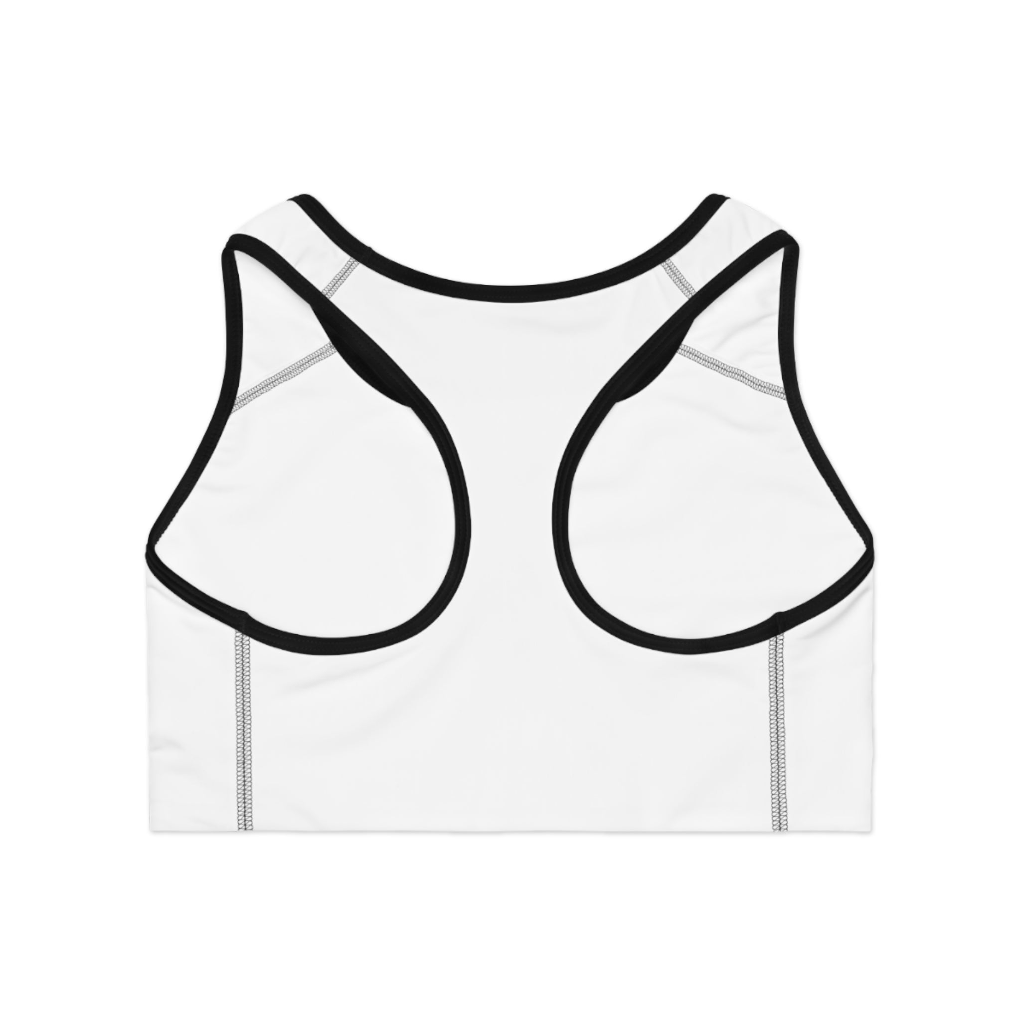 Bonita Vibes: BV Collection Stylish White Sports Bra for Active Women, Comfortable Workout Wear, Fitness Gift, Travel Ready, Adjustable Athletic Top