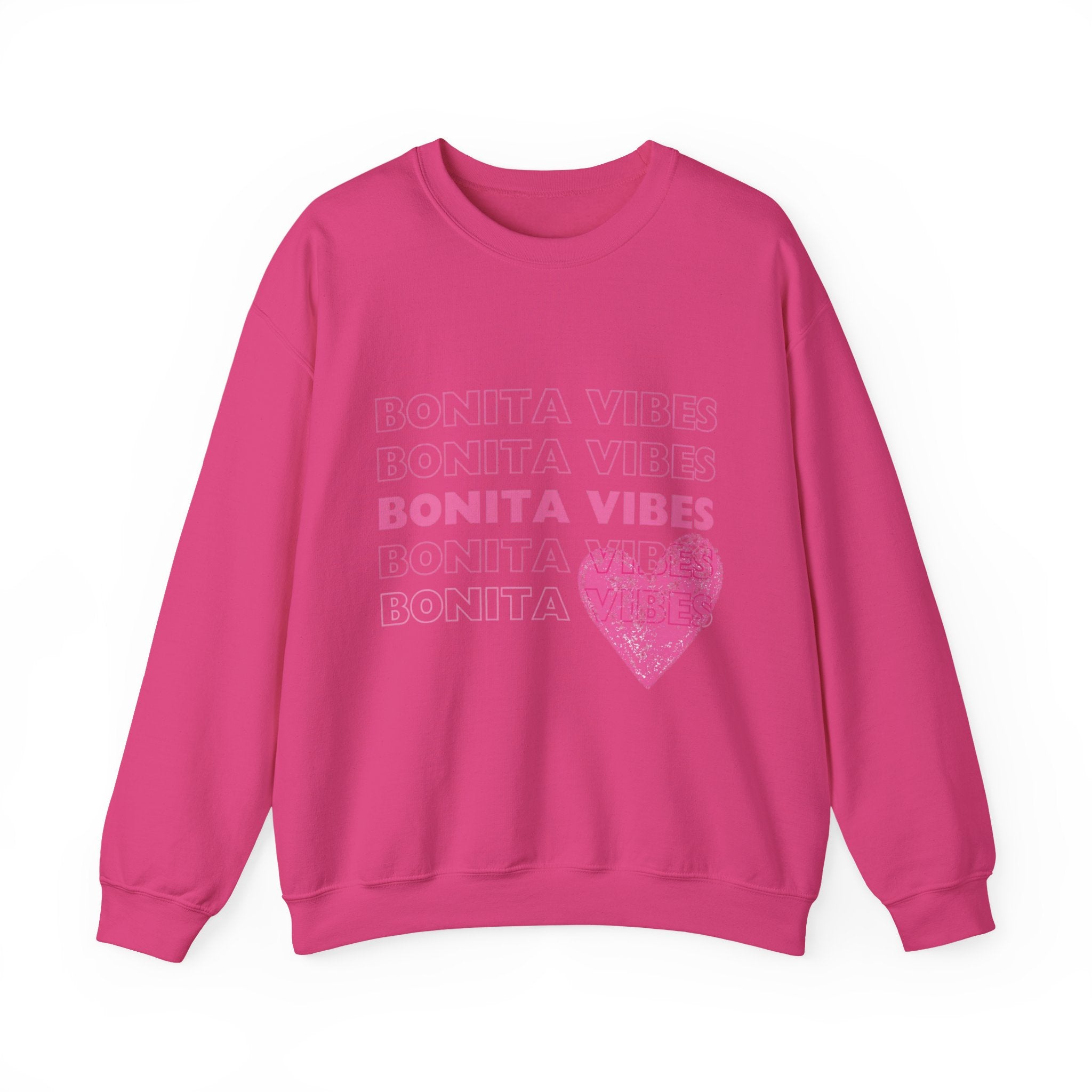 Bonita Vibes: SweetHearted Vibes Lightweight Crewneck Sweatshirt