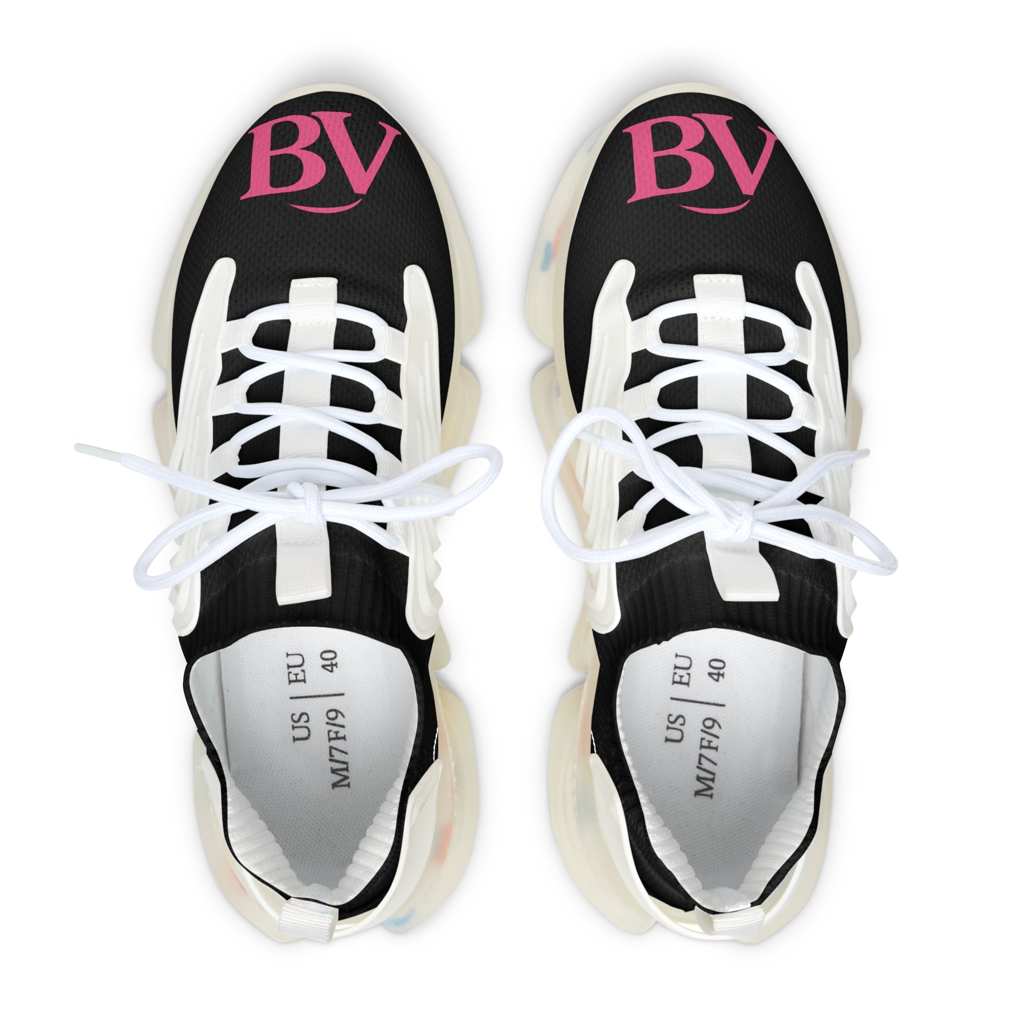 Bonita Vibes: BV Collection Trendy Women's Black Mesh Sneakers - Stylish Athletic Footwear for Everyday, Casual Outings, and Weekend Wear, Lightweight Comfort, BV Design