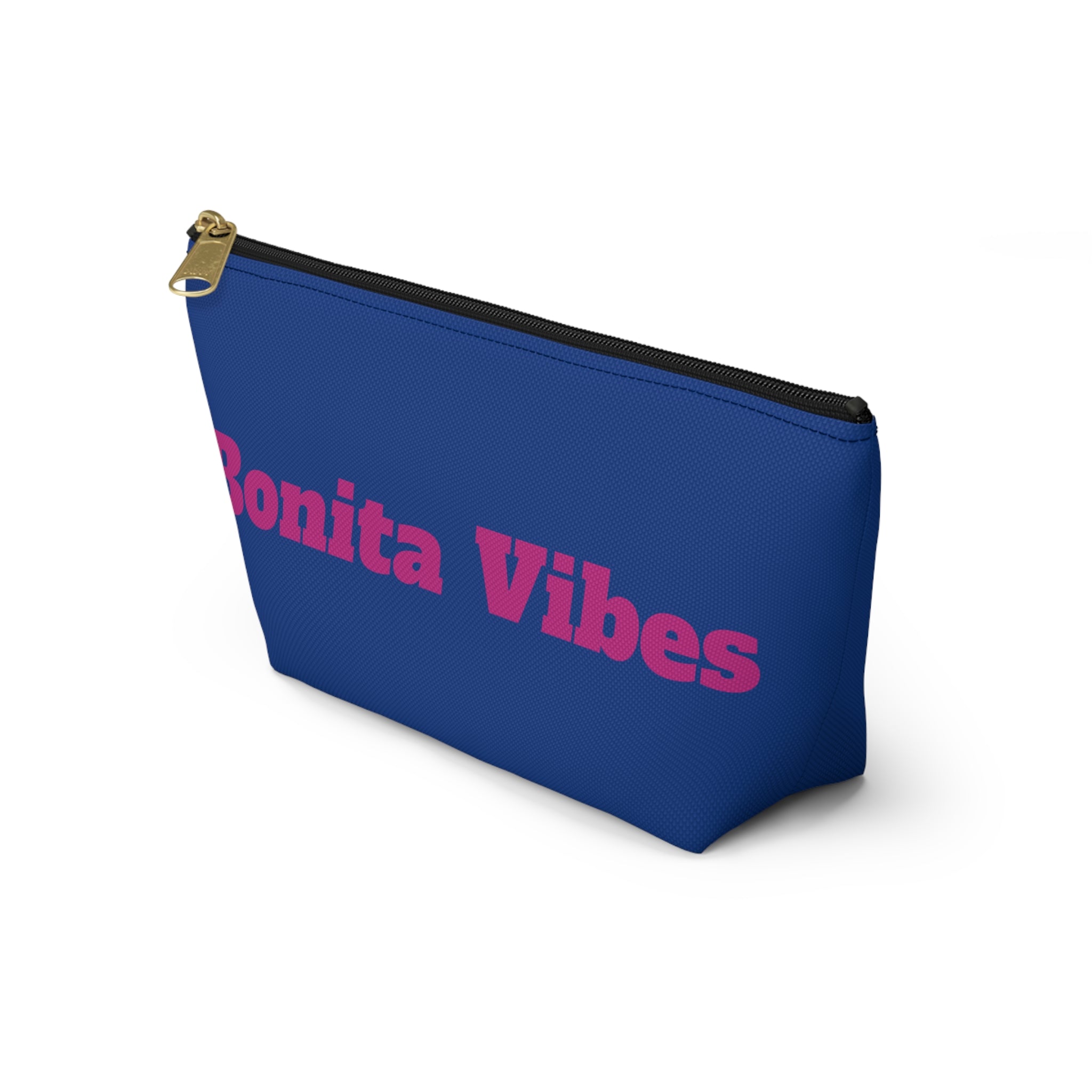 Bonita Vibes Blue Accessory Pouch | Stylish Makeup Bag, Travel Pouch, Trendy Organizer, Fun Gift, Summer Essentials