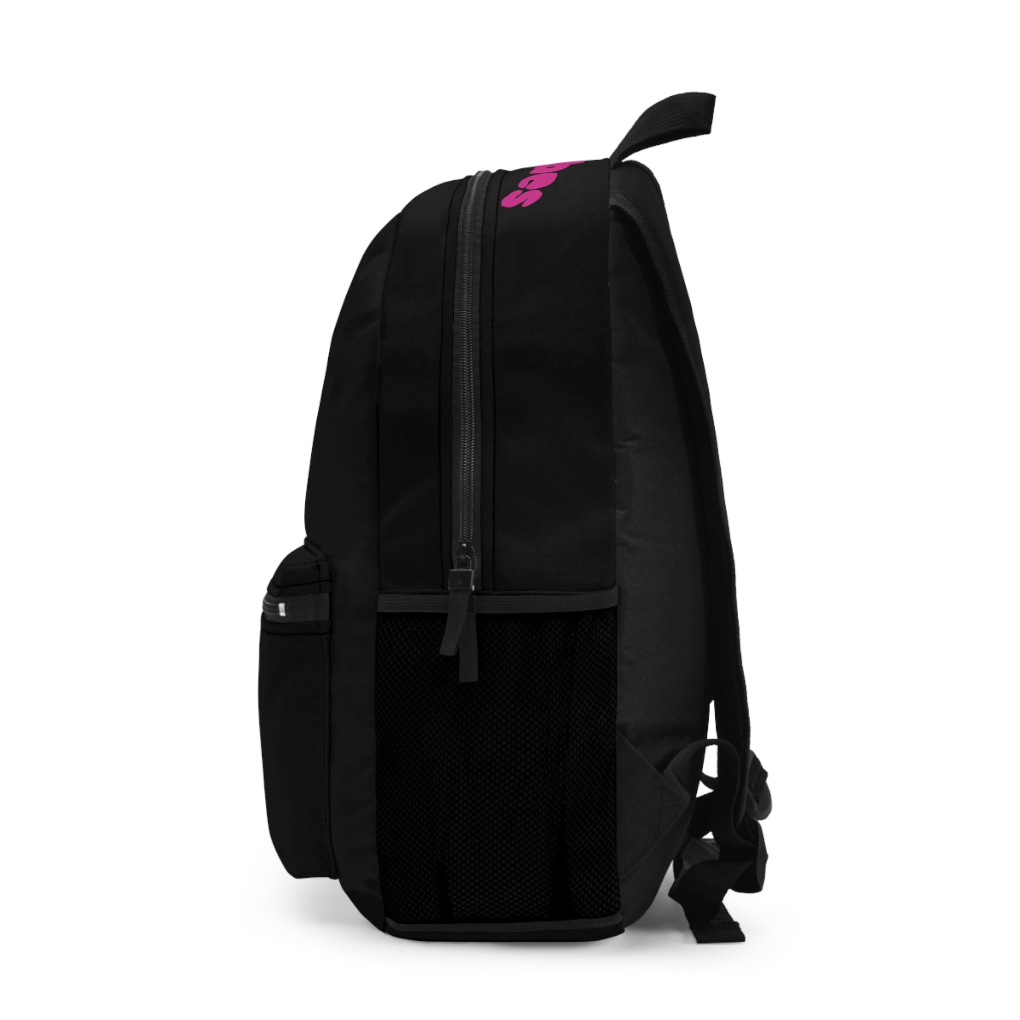 Bonita Vibes: Sunset Sway Pink Vibes Black Backpack