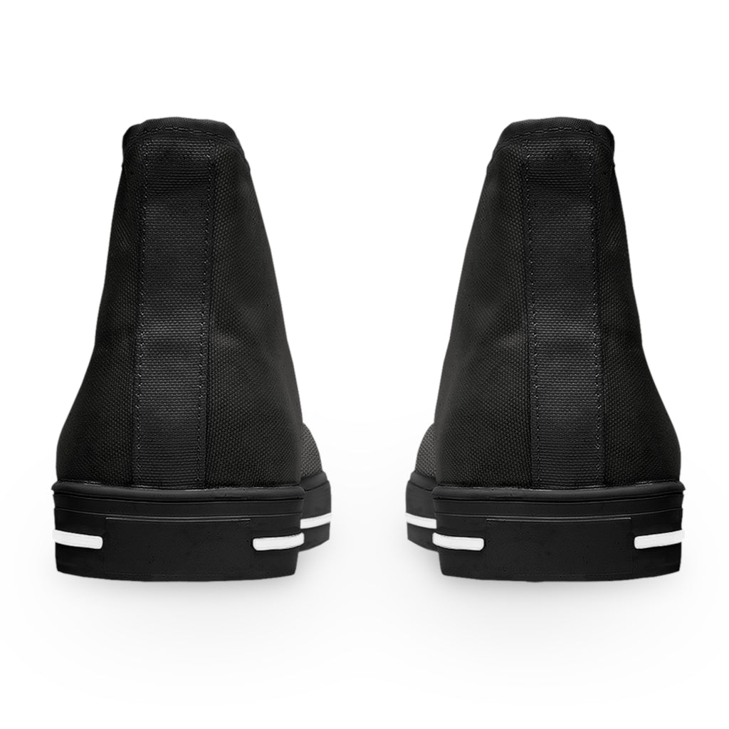 Bonita Vibes: BV Collection Woman's Black Stylish High Top Sneakers, Casual Footwear, Trendy Street Style, Summer Vibes, Gift for Her, Comfortable Fashion Shoes
