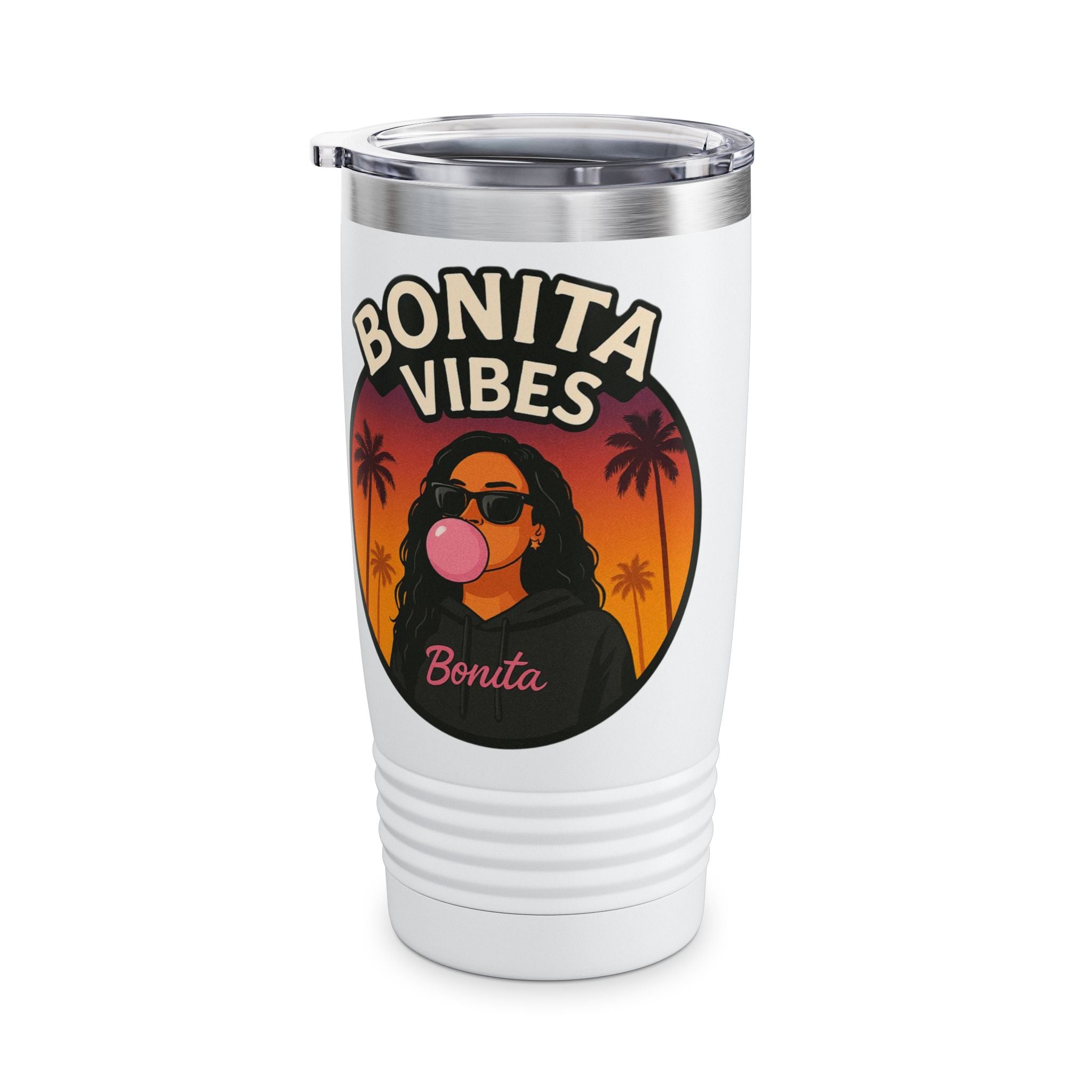 Bonita Vibes: Sunset Sway Tumbler, 20oz | Stylish Insulated Drinkware for Every Occasion, Perfect Gift for Coffee Lovers, Summer Vibes, Travel Mug