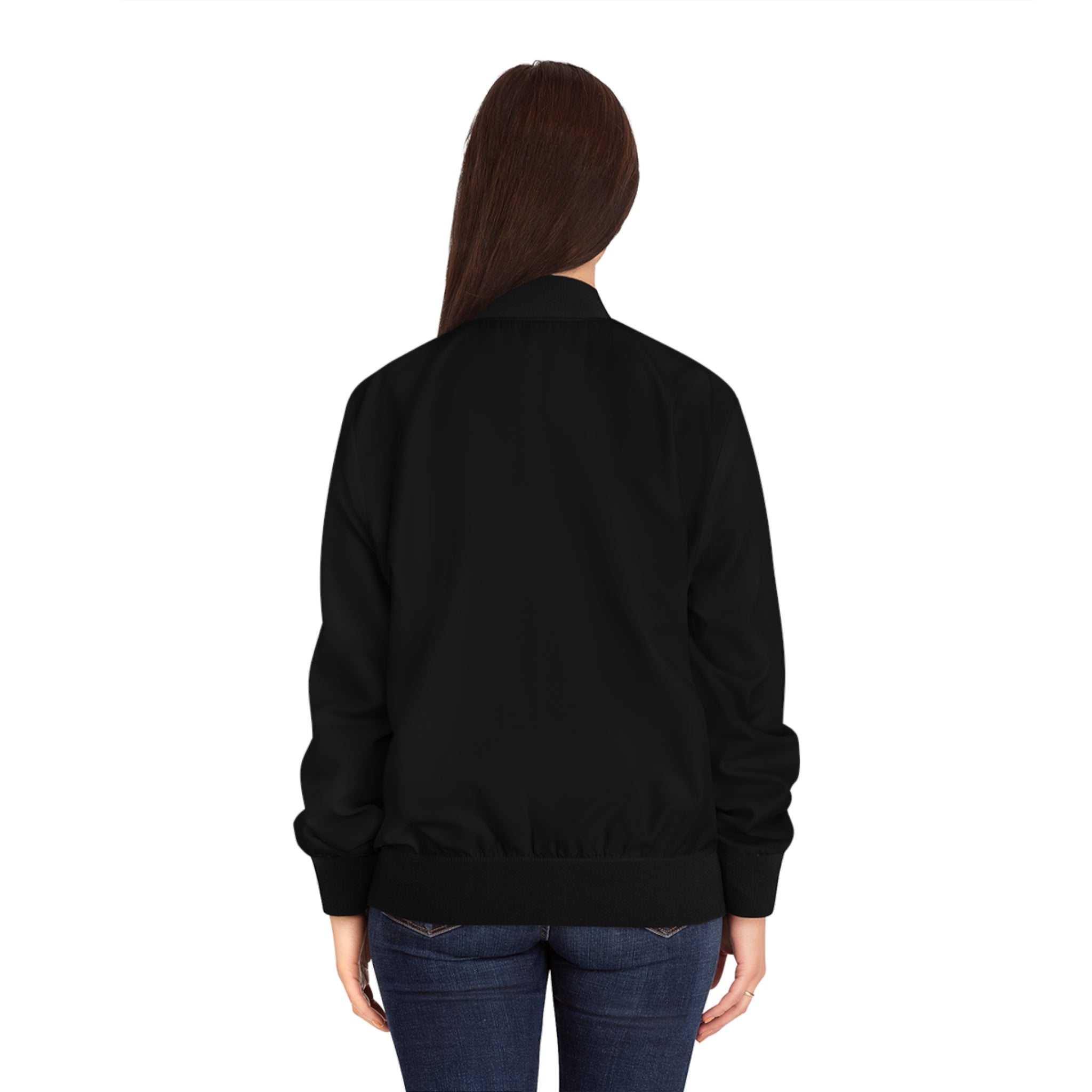 Bonita Vibes: BV Collection Women's Black Bomber Jacket, Trendy Outerwear, Casual Fashion, Gift for Her, Versatile Layering Piece