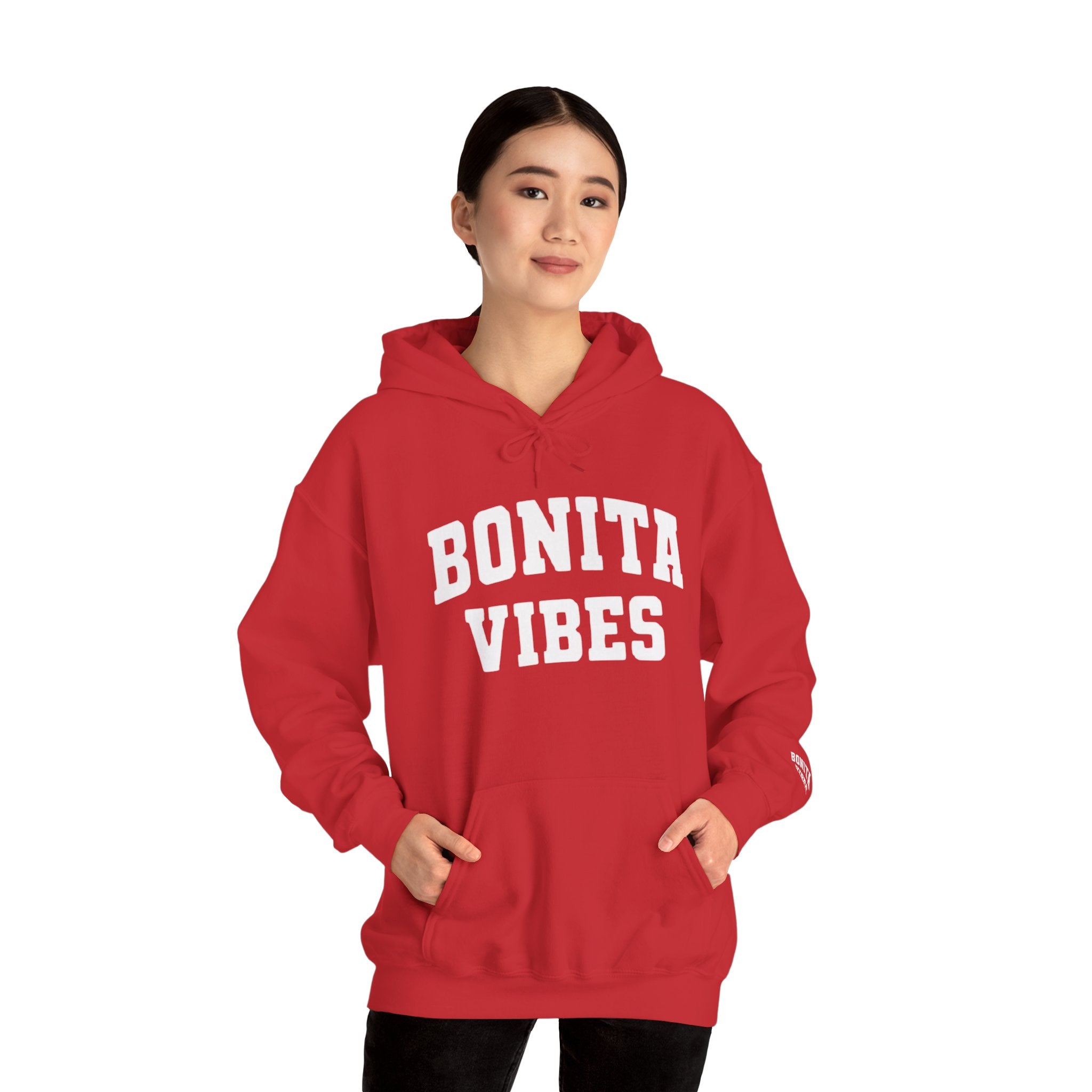 Hoodie — Bonita Vibes Minimal Graphic Pullover