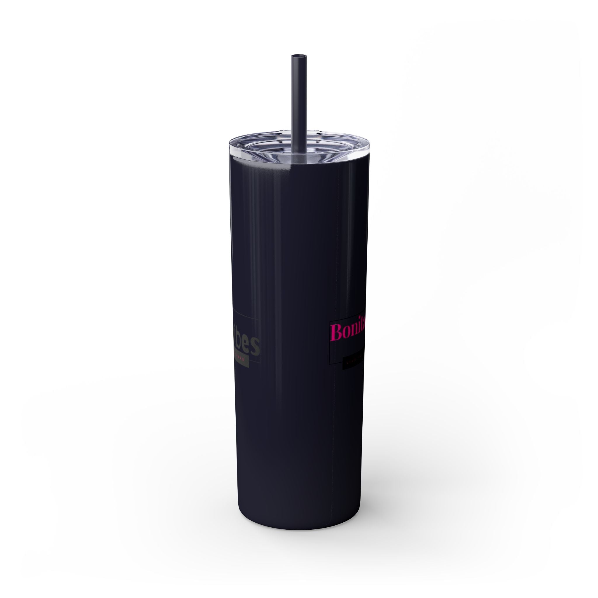 Bonita Vibes: VIBES UNLEASHED Stylish Skinny Tumbler, Perfect for Daily Hydration, Gifts, Home Office, Travel Mug, Summer Fun, Eco-Friendly Drinkware