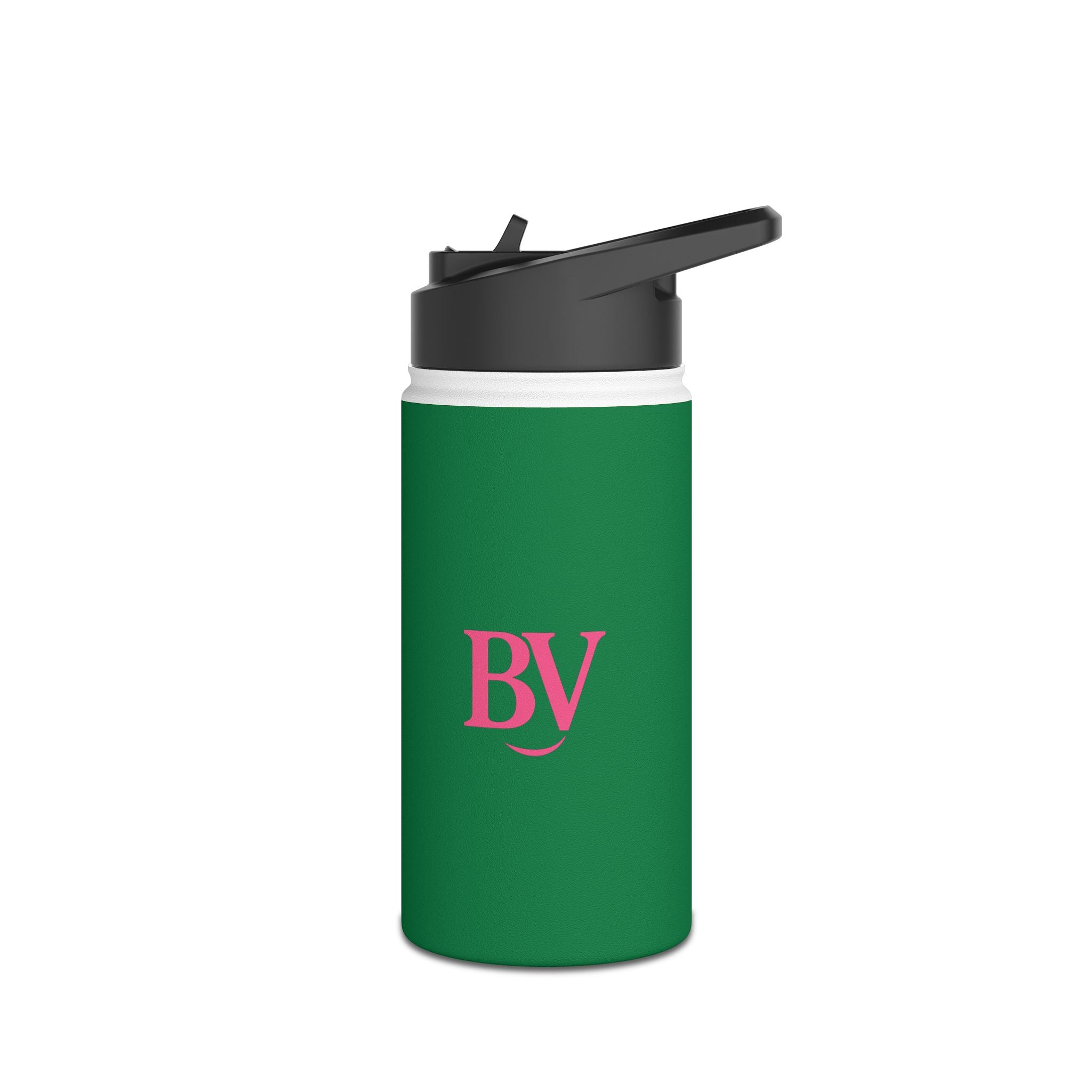 Bonita Vibes: BV Collection Stainless Steel Dark Green Water Bottle, Drinkware for Everyday Adventures, Fitness, Gifts, Eco-Friendly Product