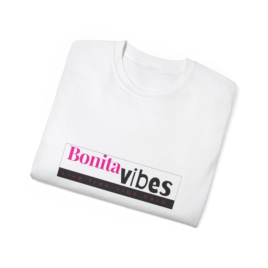 Bonita Vibes: VIBES UNLEASHED Ultra Cotton Tee, Casual T-Shirt, Gift for Her, Trendy Apparel, Summer Fashion, Fun Graphic Tee