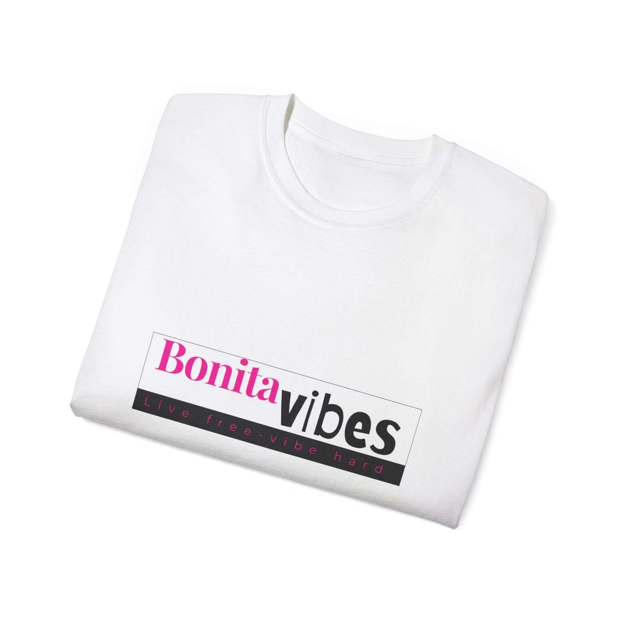 Bonita Vibes: VIBES UNLEASHED Ultra Cotton Tee, Casual T-Shirt, Gift for Her, Trendy Apparel, Summer Fashion, Fun Graphic Tee
