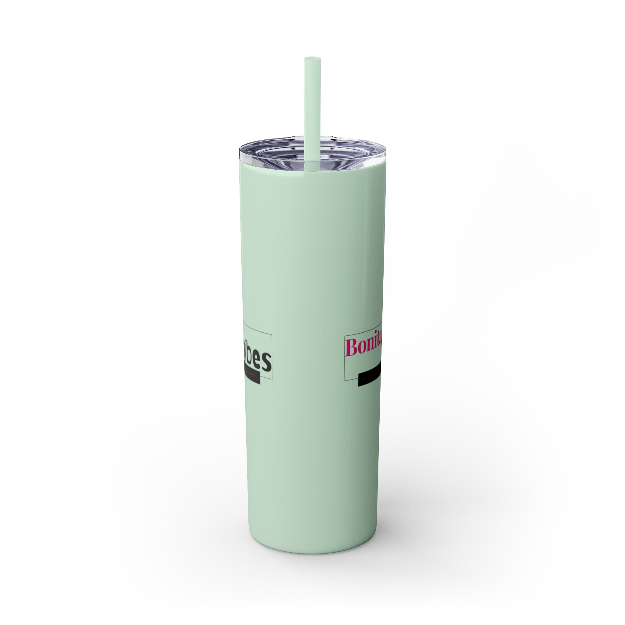 Bonita Vibes: VIBES UNLEASHED Stylish Skinny Tumbler, Perfect for Daily Hydration, Gifts, Home Office, Travel Mug, Summer Fun, Eco-Friendly Drinkware
