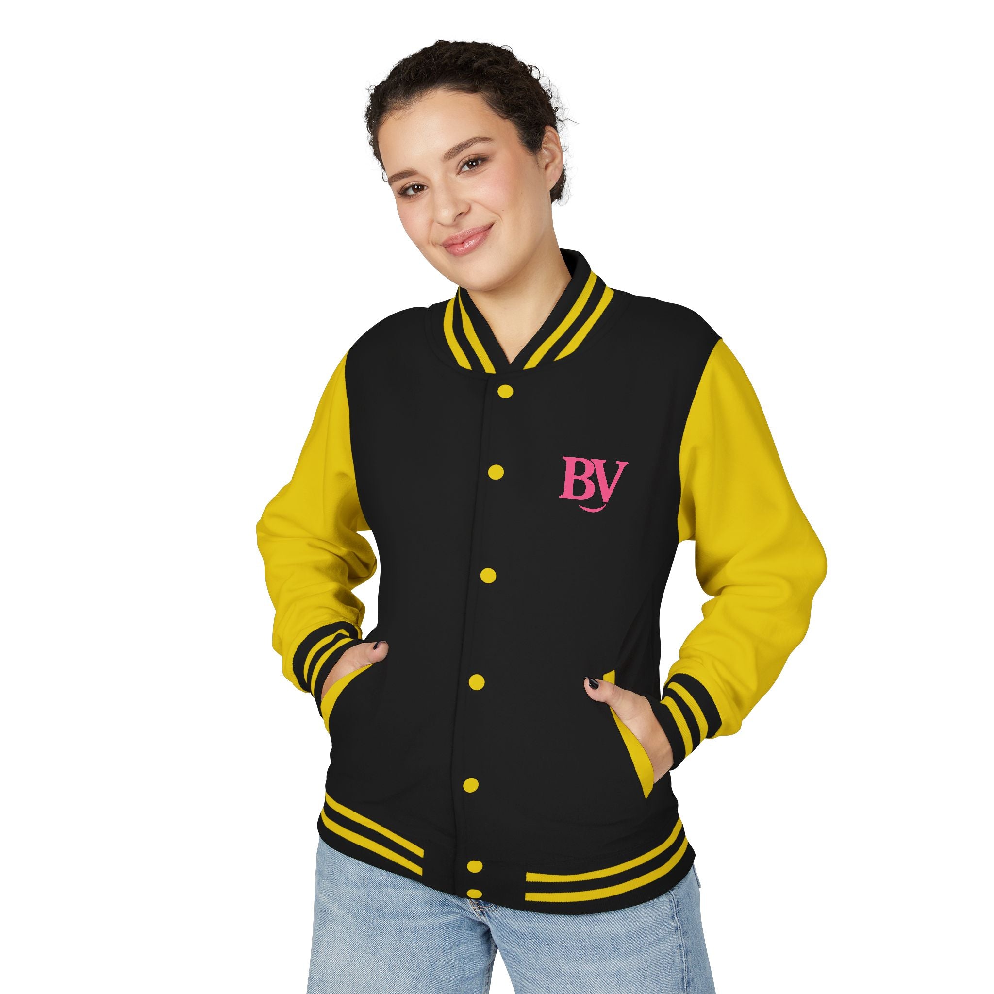 Bonita Vibes: BV Collection Letterman Jacket, Cozy Sports Jacket, College Style Jacket, Casual Wear, Trendy Outfit
