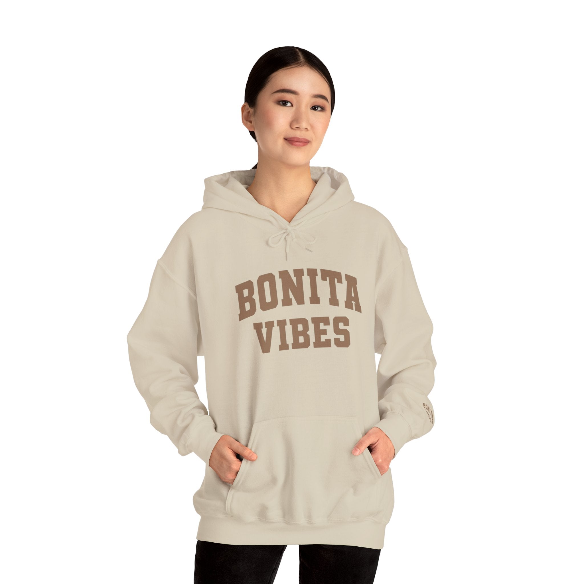 Hoodie — Bonita Vibes Minimal Graphic Pullover
