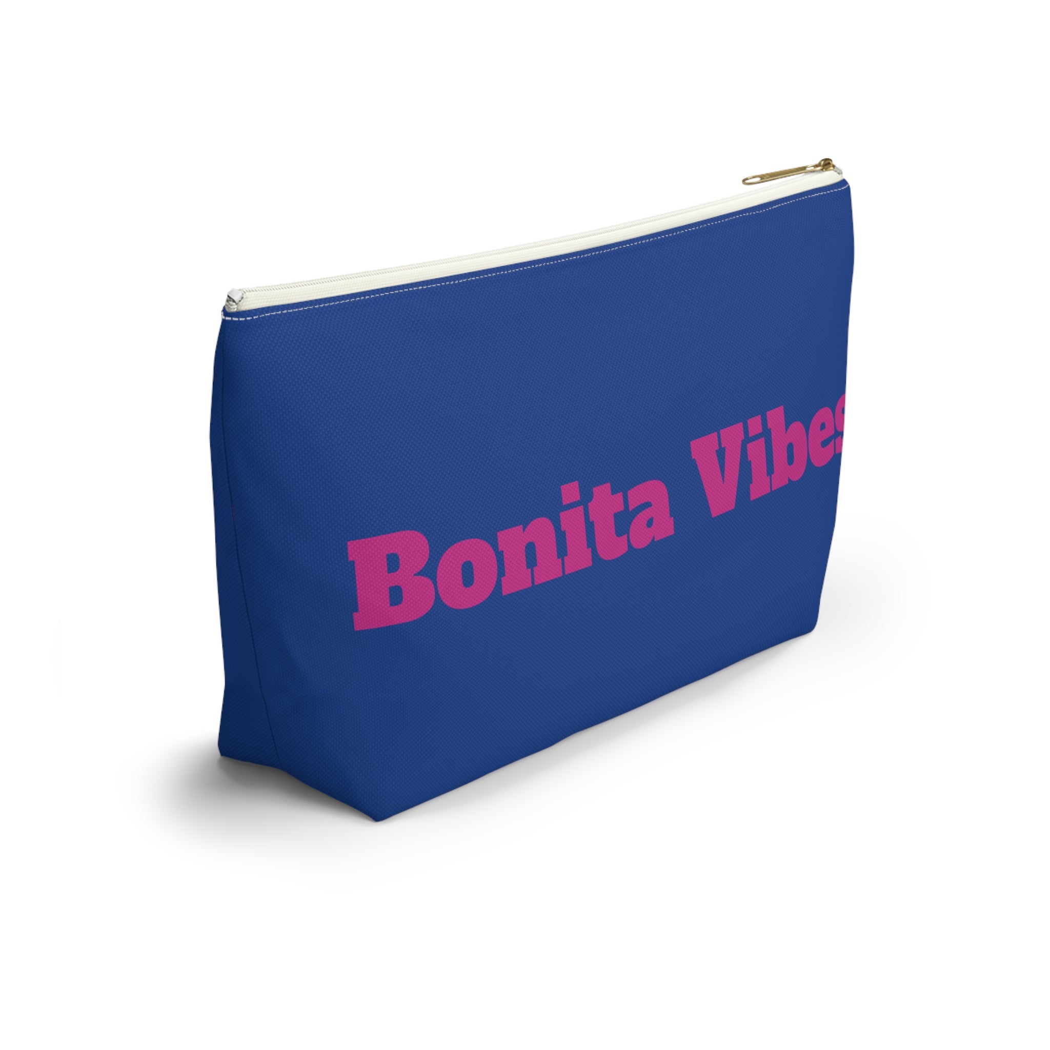 Bonita Vibes Blue Accessory Pouch | Stylish Makeup Bag, Travel Pouch, Trendy Organizer, Fun Gift, Summer Essentials
